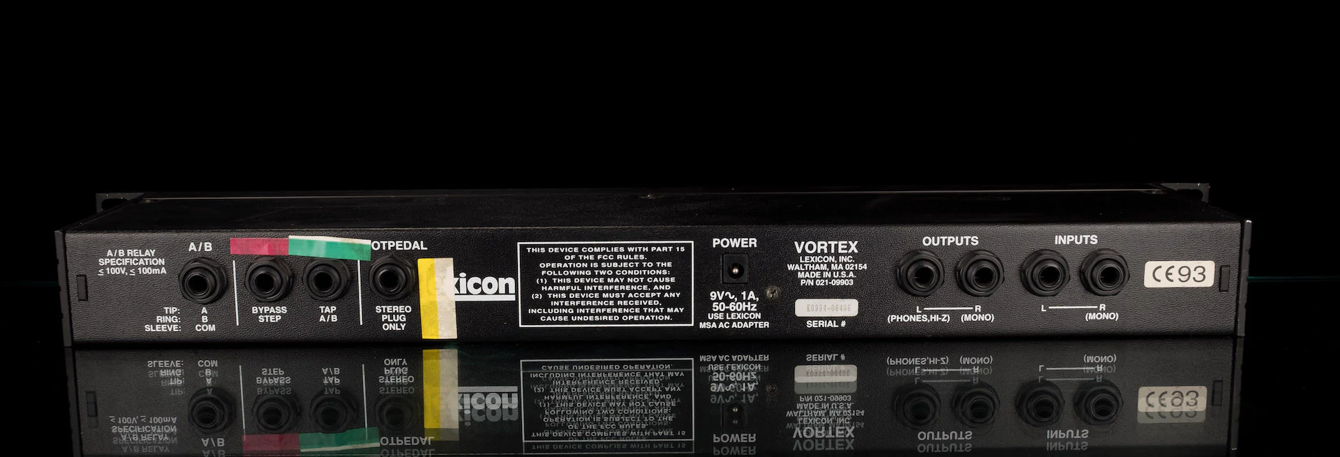 Pre Owned Lexicon Vortex Audio Morphing Processor Rack Unit with Footswitches and Power Supply - Image 4