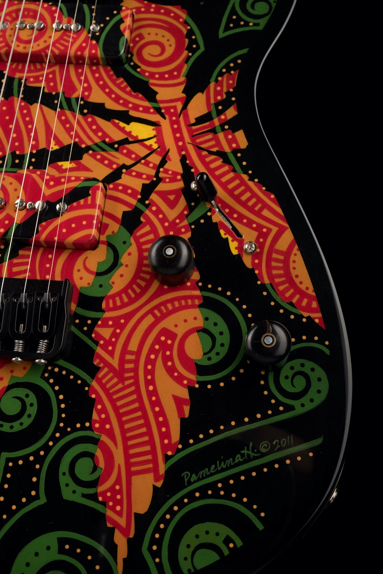 Lipe Guitars Sativa with Painting - Pamelina H Collection - Image 10