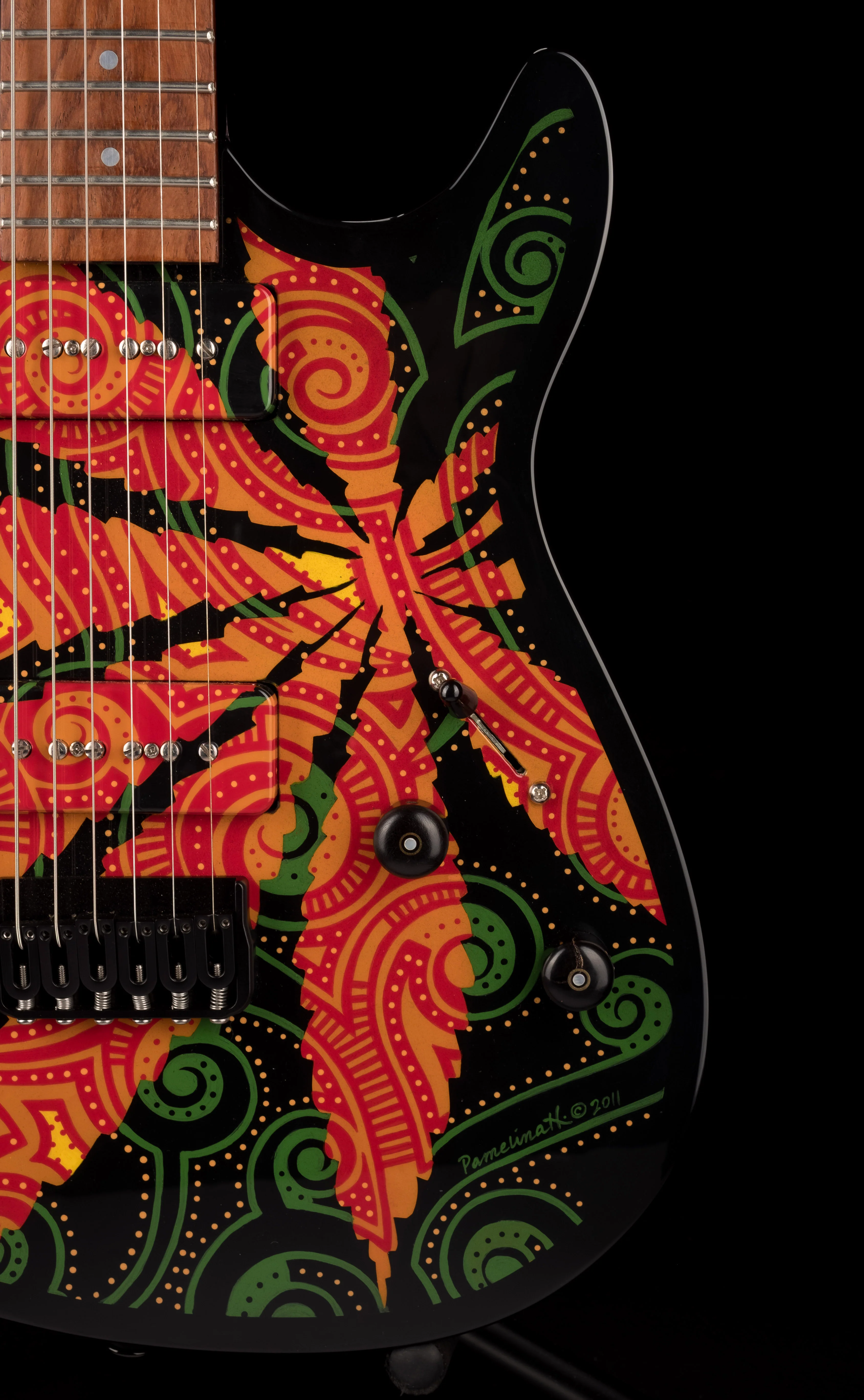 Lipe Guitars Sativa with Painting - Pamelina H Collection - Image 11