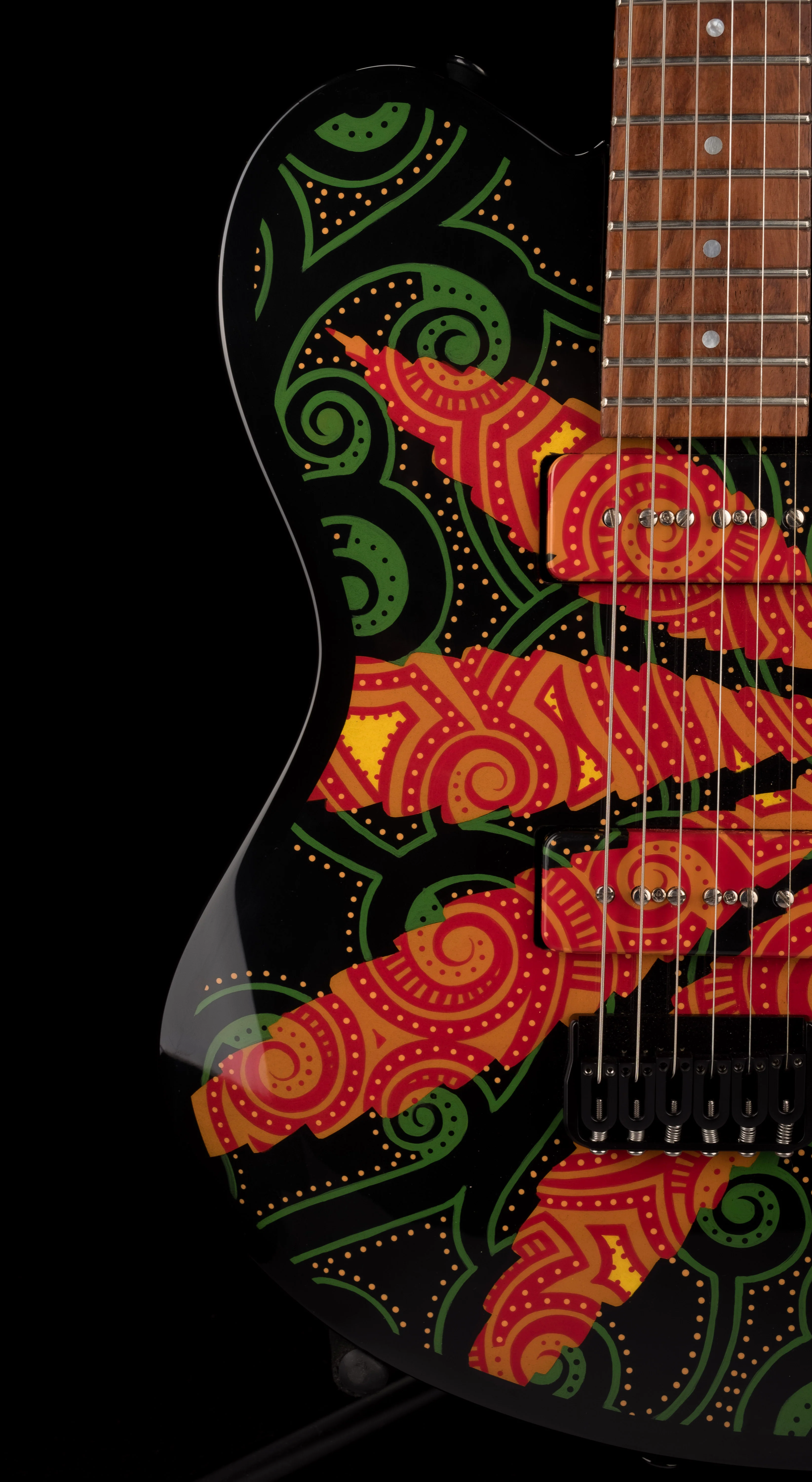 Lipe Guitars Sativa with Painting - Pamelina H Collection - Image 12