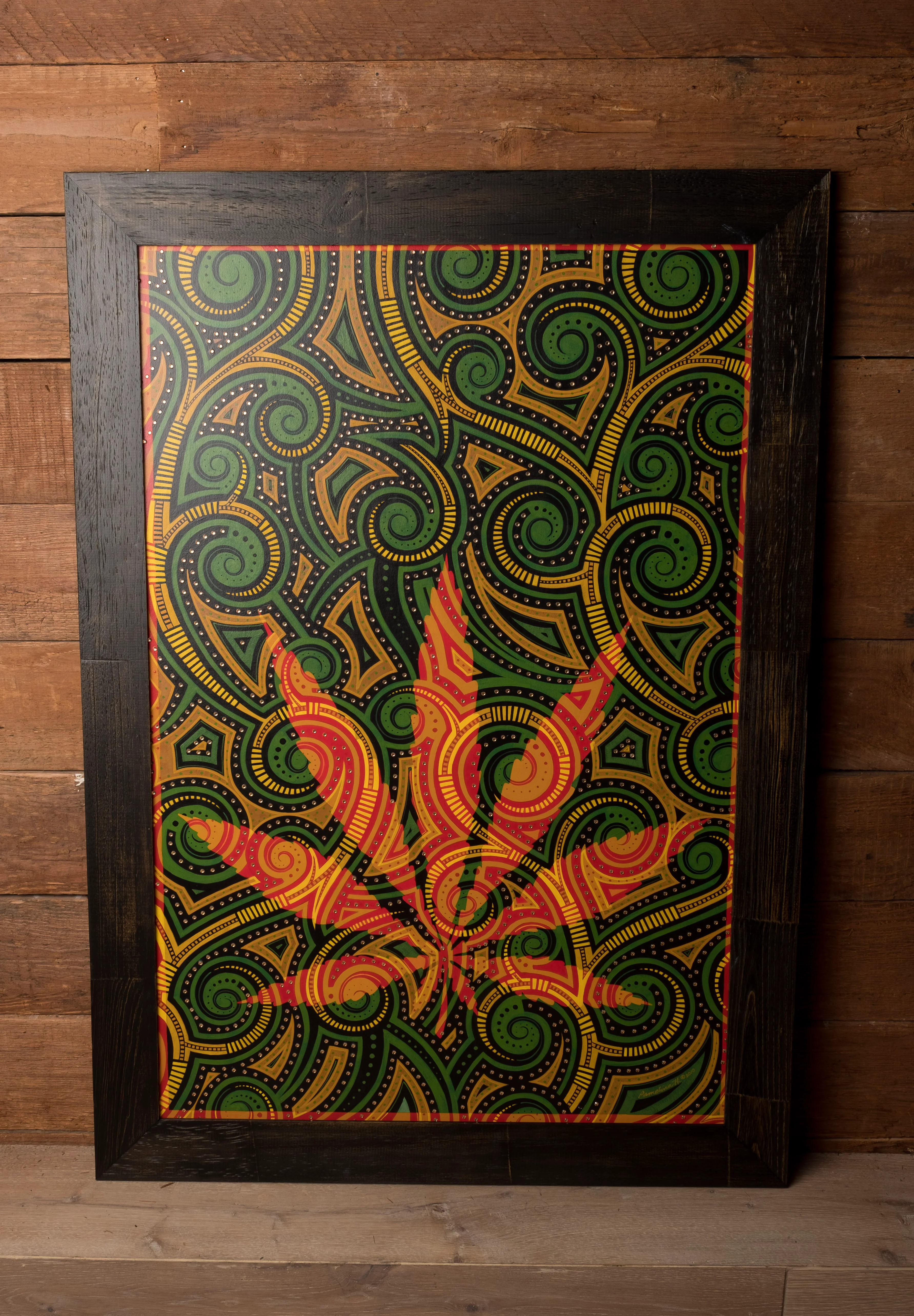 Lipe Guitars Sativa with Painting - Pamelina H Collection - Image 3