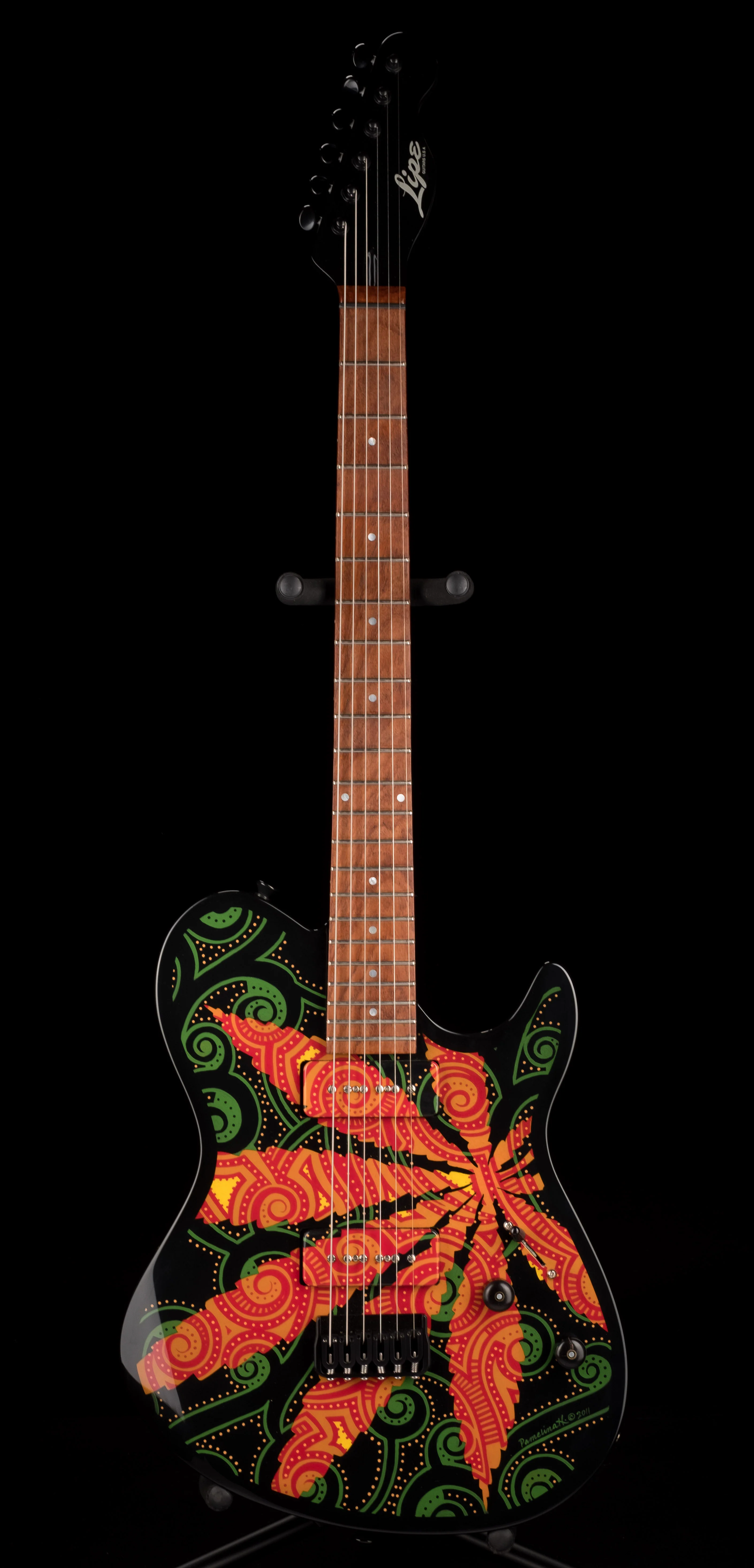 Lipe Guitars Sativa with Painting - Pamelina H Collection - Image 4