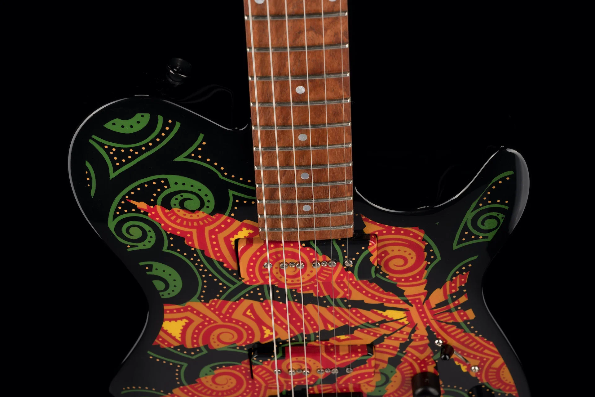 Lipe Guitars Sativa with Painting - Pamelina H Collection - Image 5