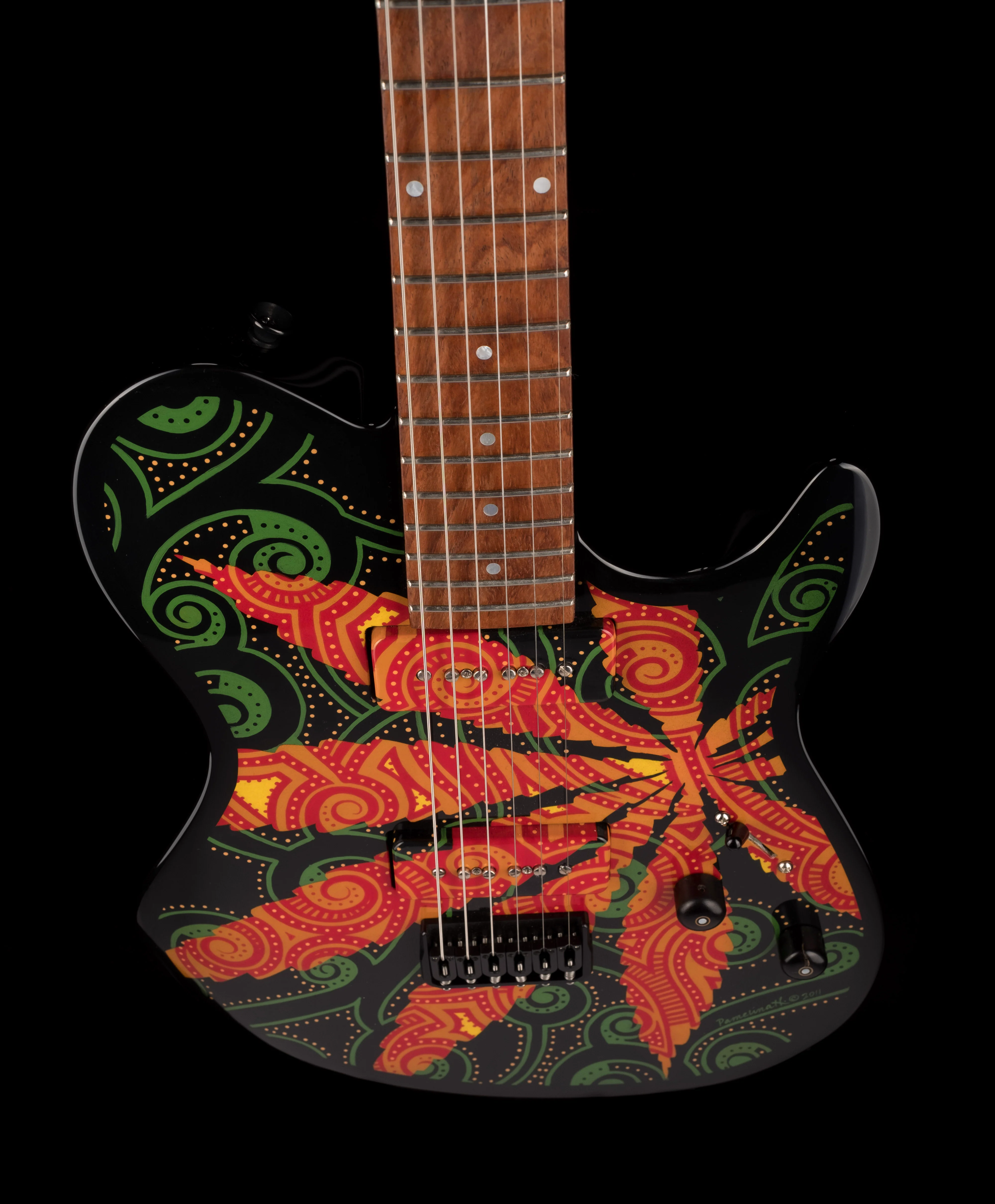 Lipe Guitars Sativa with Painting - Pamelina H Collection - Image 6
