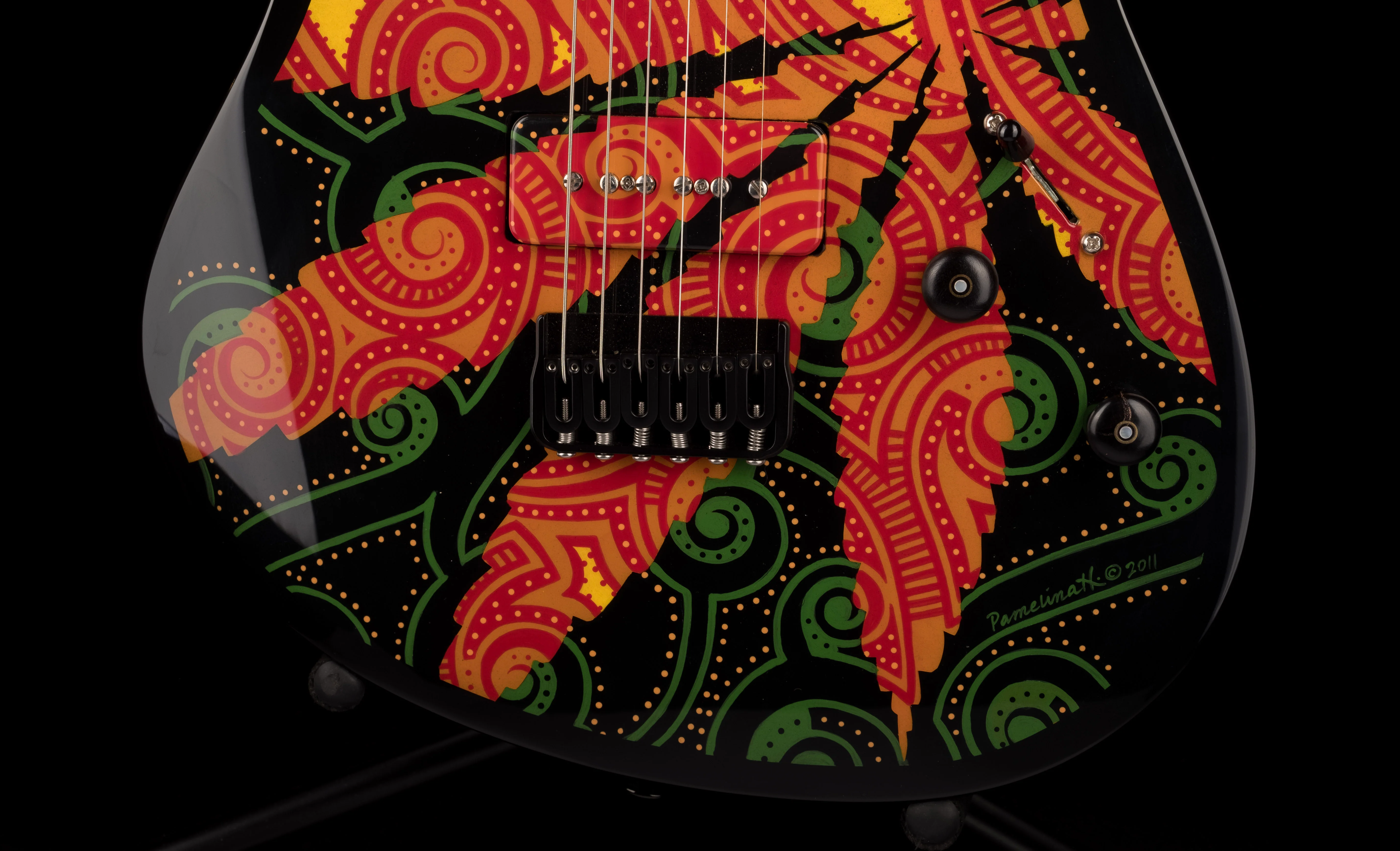 Lipe Guitars Sativa with Painting - Pamelina H Collection - Image 7