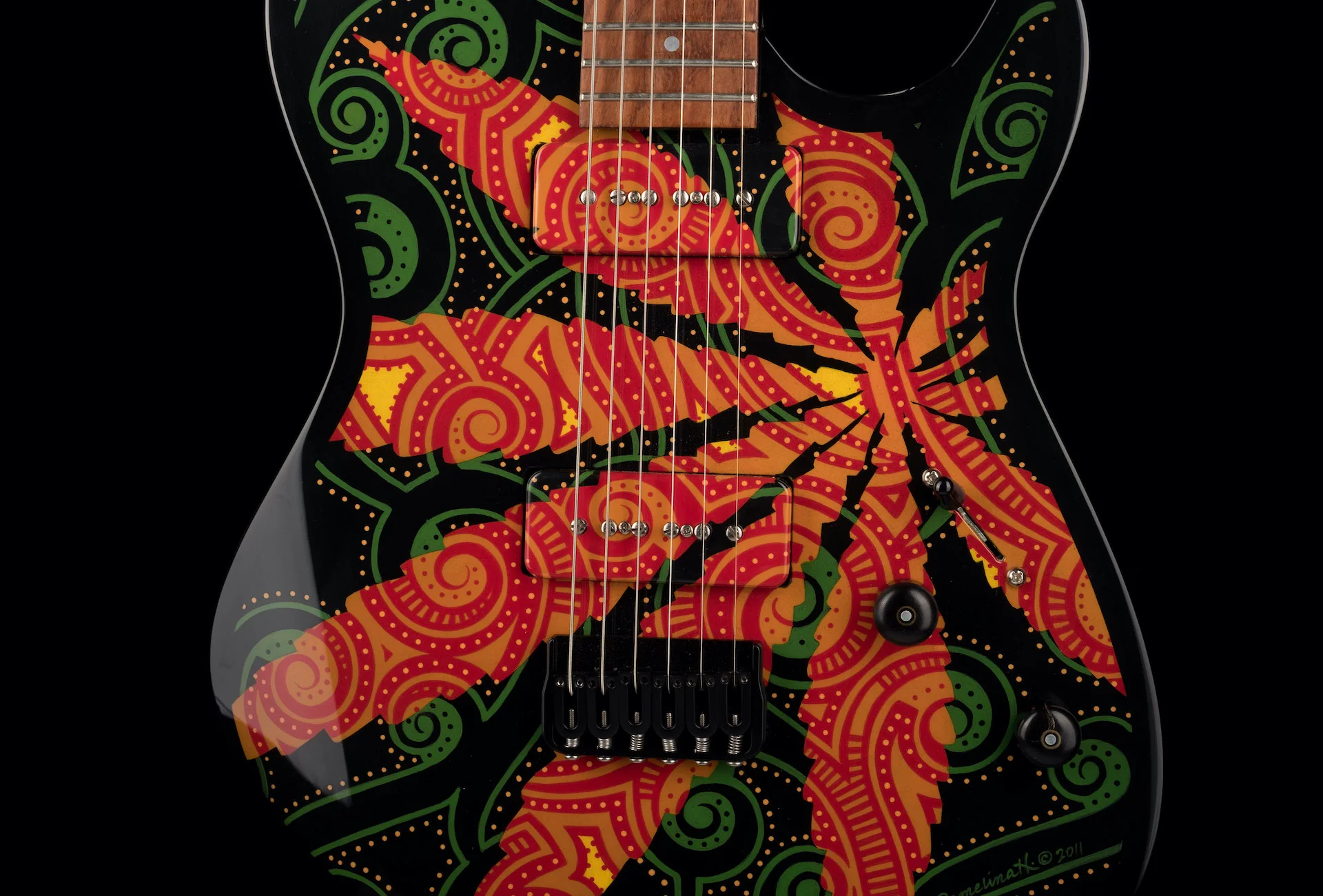 Lipe Guitars Sativa with Painting - Pamelina H Collection - Image 8