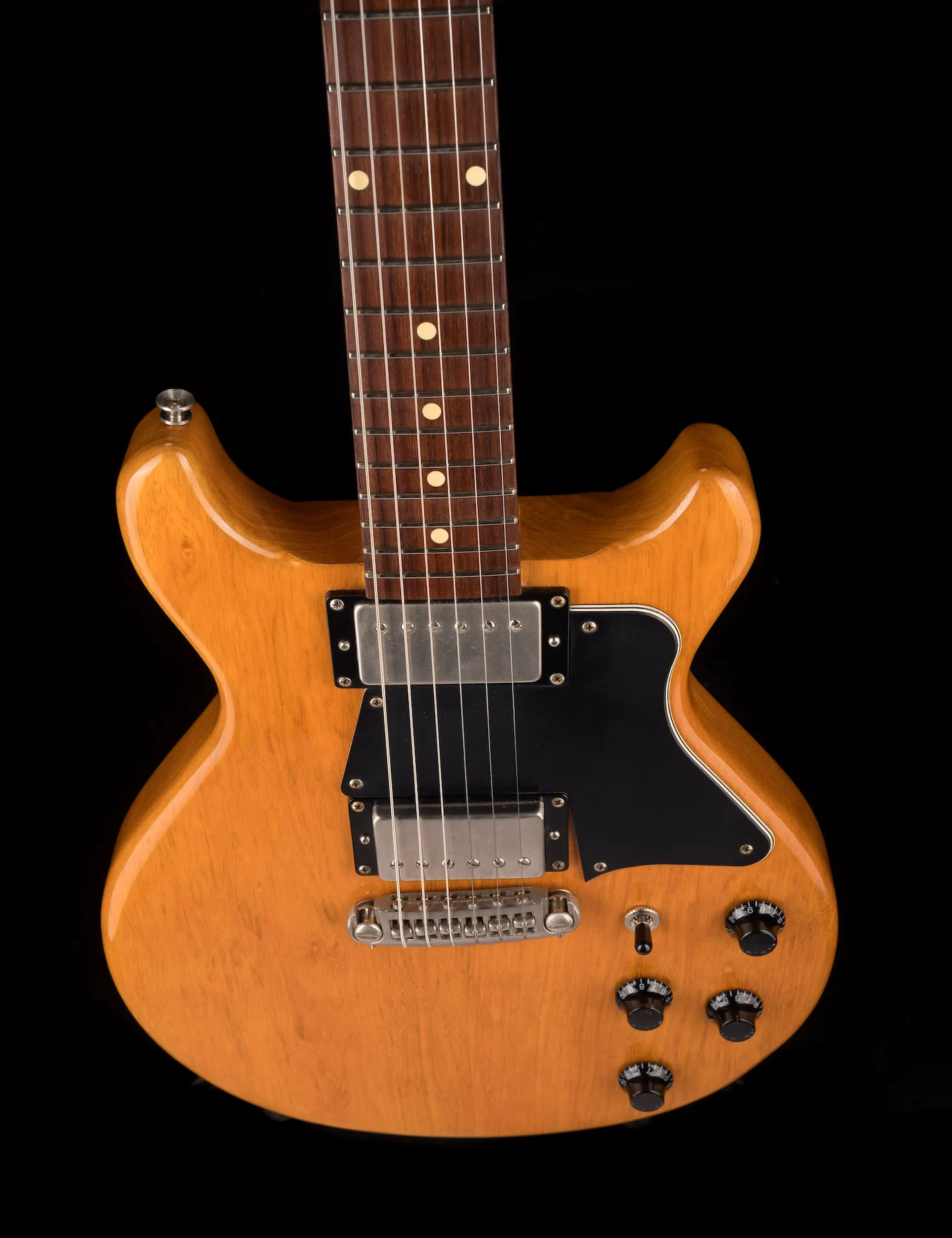 Pre Owned LSL Topanga DC "Wren" Natural Korina With Case - Image 4