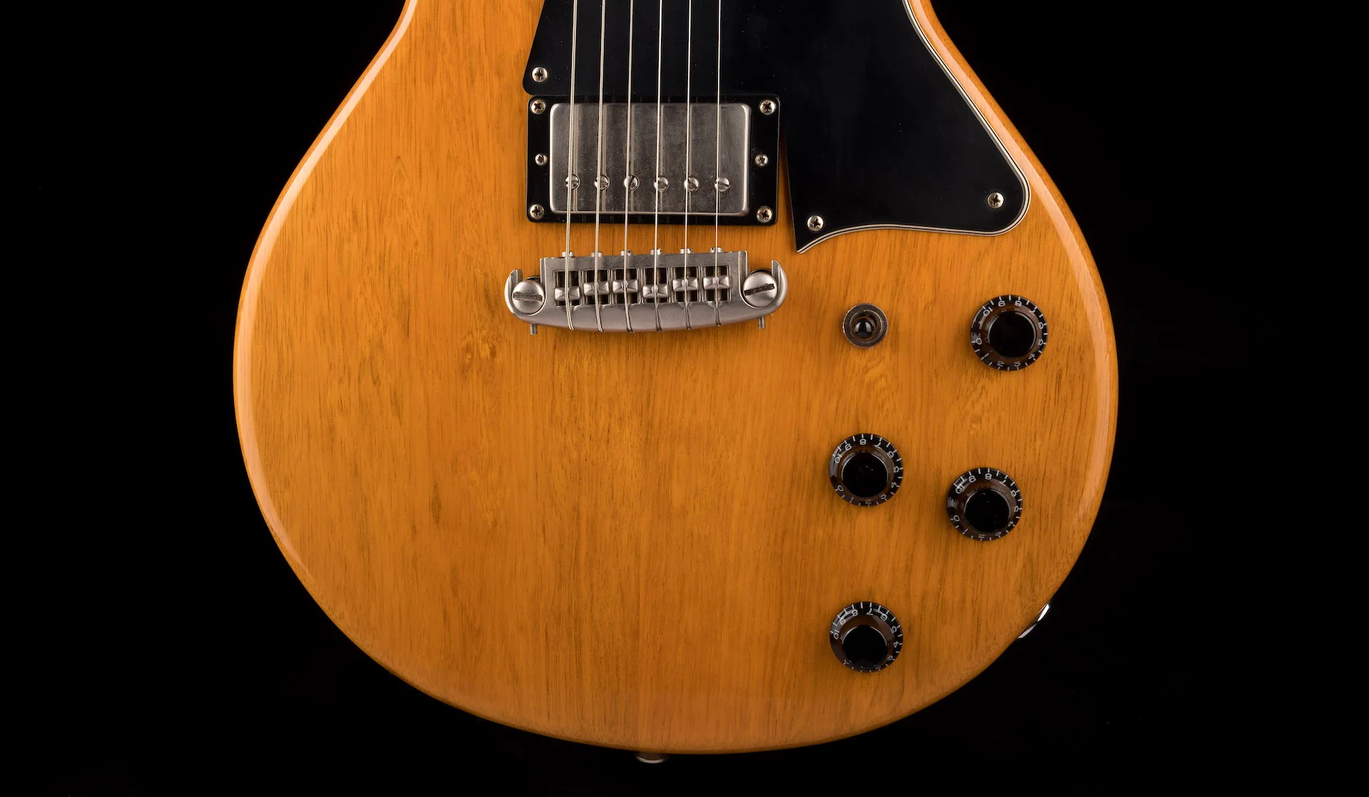 Pre Owned LSL Topanga DC "Wren" Natural Korina With Case - Image 5