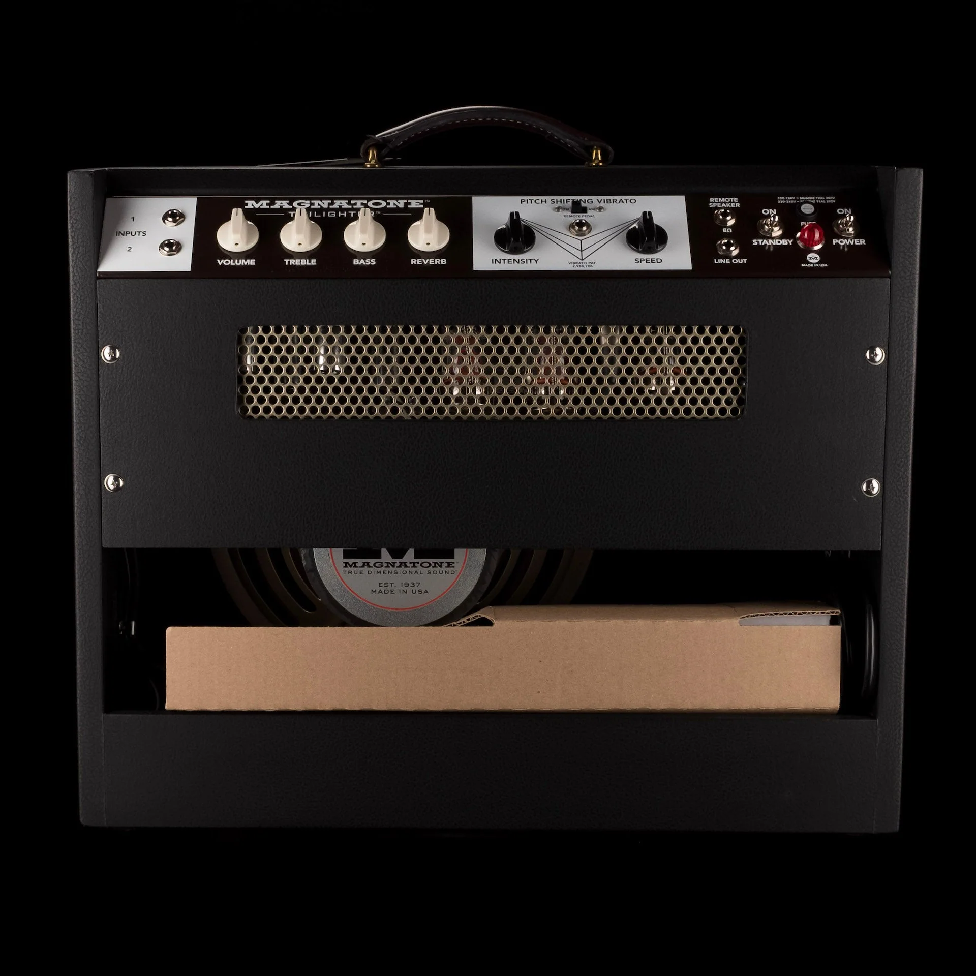 Pre Owned Magnatone Special Edition Twilighter 1x12 Black Master Series Style Guitar Amp Combo - Image 7