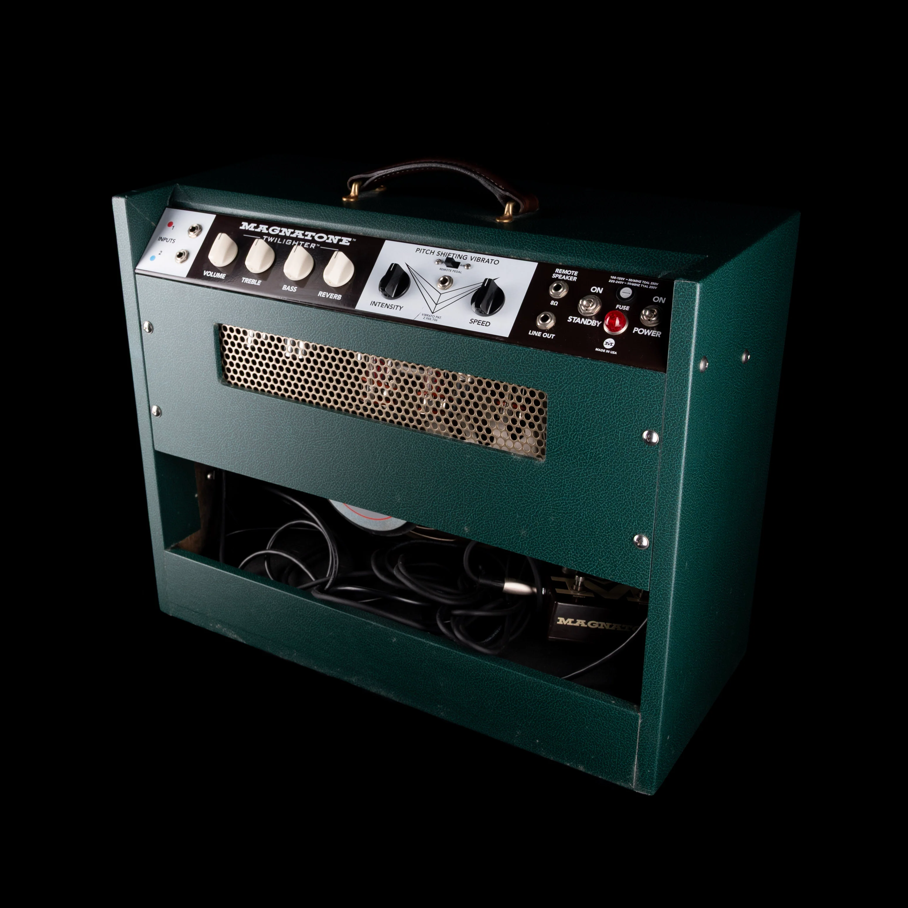 Pre Owned Magnatone Special Edition Twilighter Mono 1x12" Dark Green Guitar Amp Combo - 2 - Image 10
