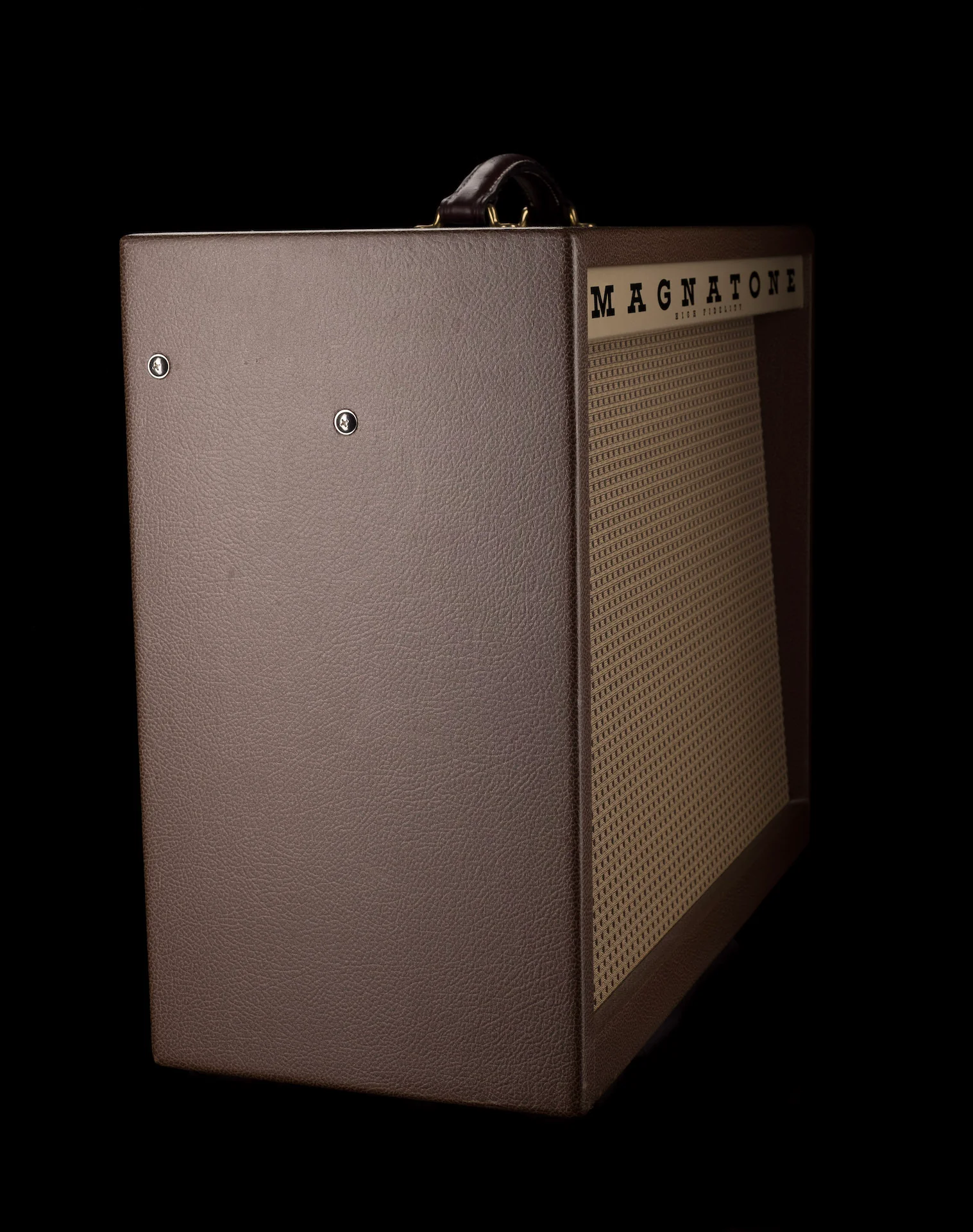 Pre Owned Magnatone Varsity Reverb Brown Guitar Amp Combo - Image 5