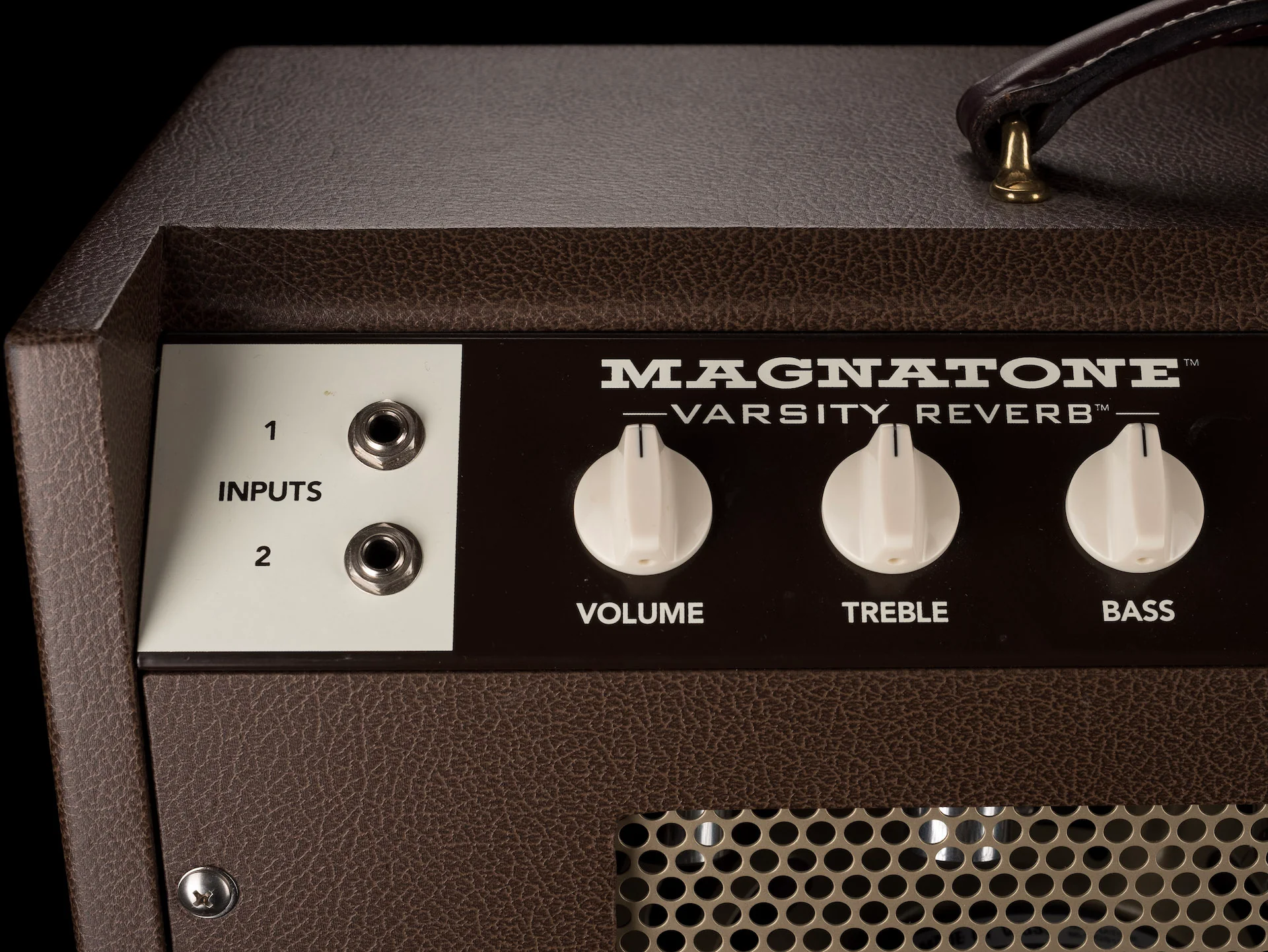 Pre Owned Magnatone Varsity Reverb Brown Guitar Amp Combo - Image 7