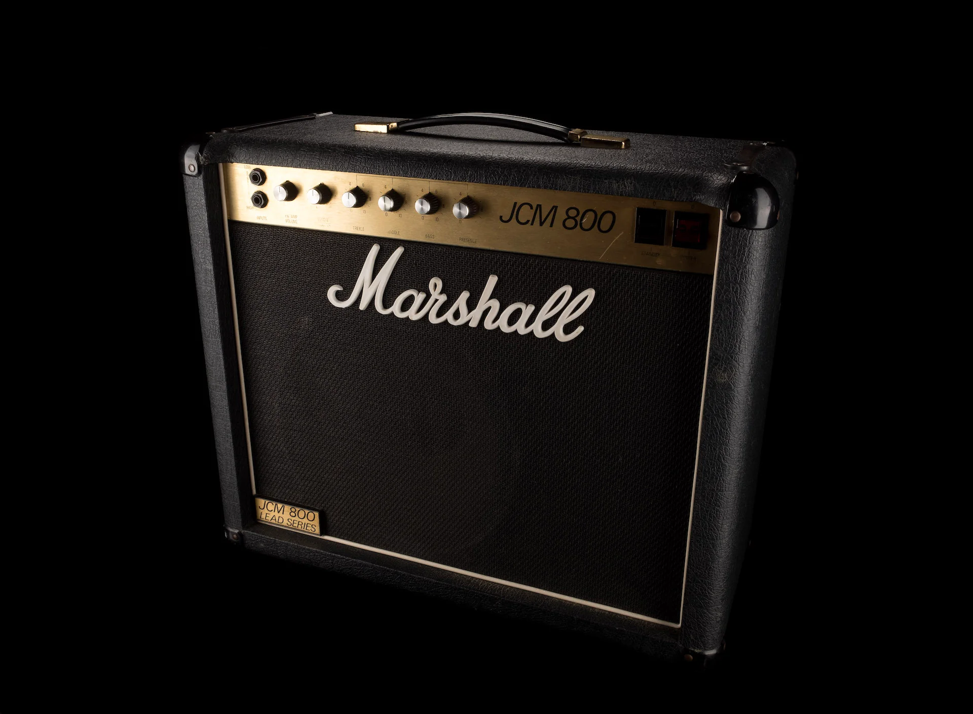 Vintage 1981 Marshall JCM 800(Model 4010) 1x12" 50-Watt Guitar Amp Combo and Cover - Image 2