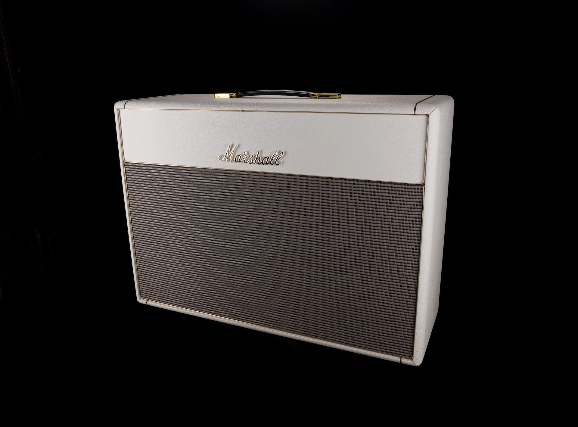 Pre Owned Marshall 212 White Guitar Amp Cabinet - Image 3
