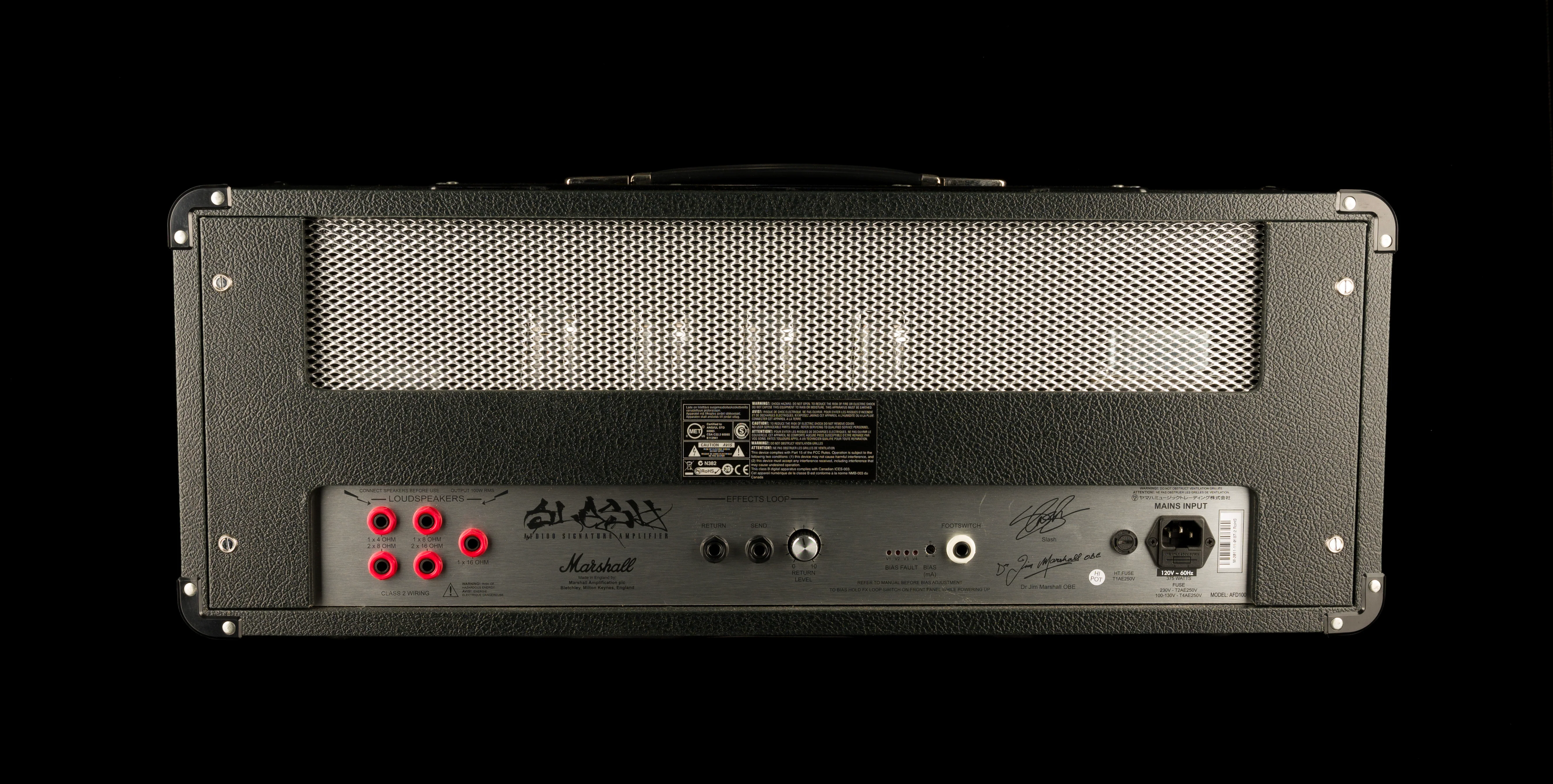 Pre Owned 2011 Marshall AFD100 Slash Signature Guitar Amp Head - Image 2