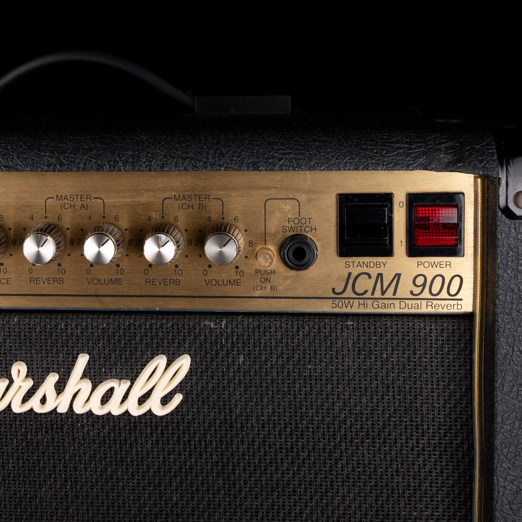 Pre Owned Marshall JCM 900 Black Model 4501 50-watt Guitar Amp Combo With Footswitch - Image 3