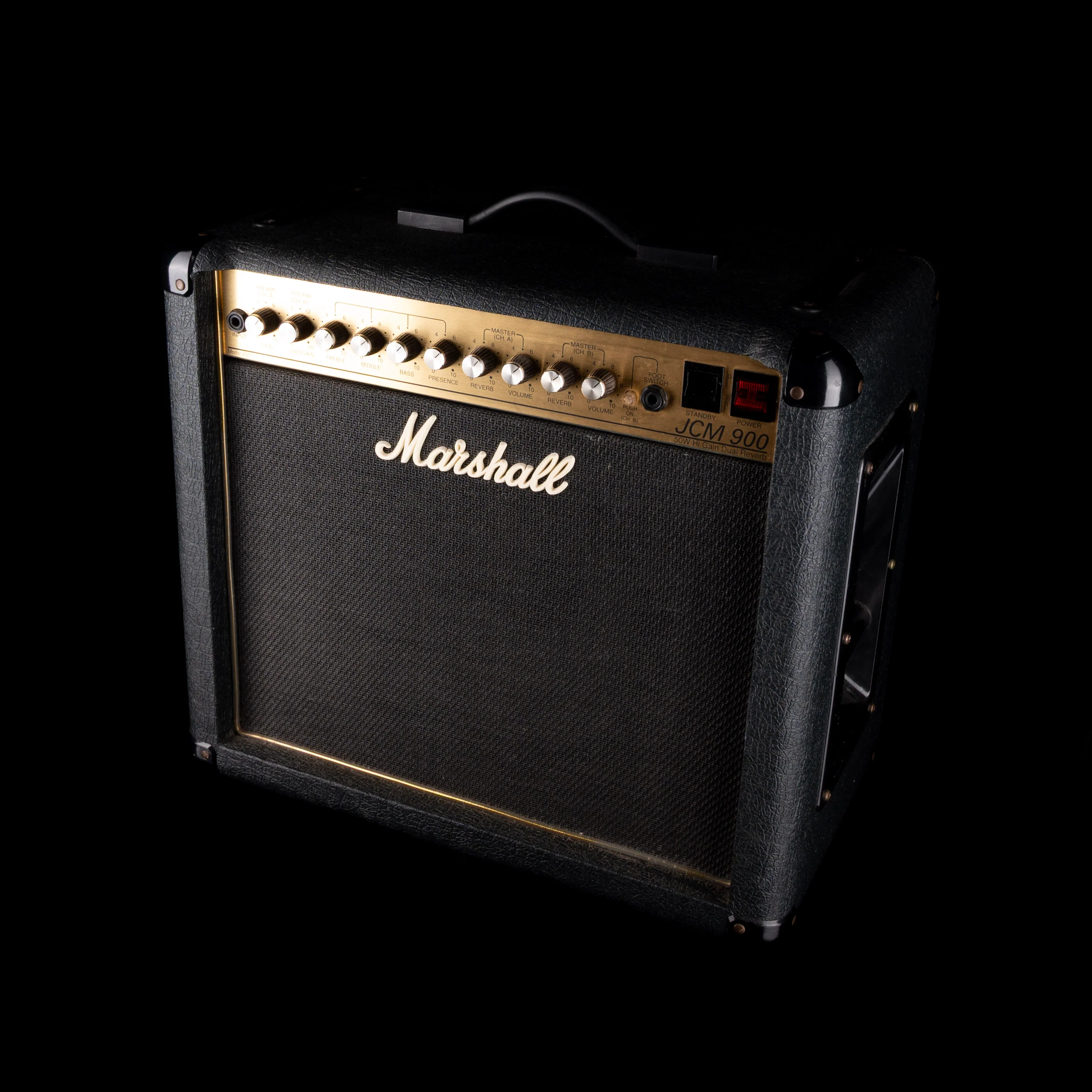 Pre Owned Marshall JCM 900 Black Model 4501 50-watt Guitar Amp Combo With Footswitch - Image 4
