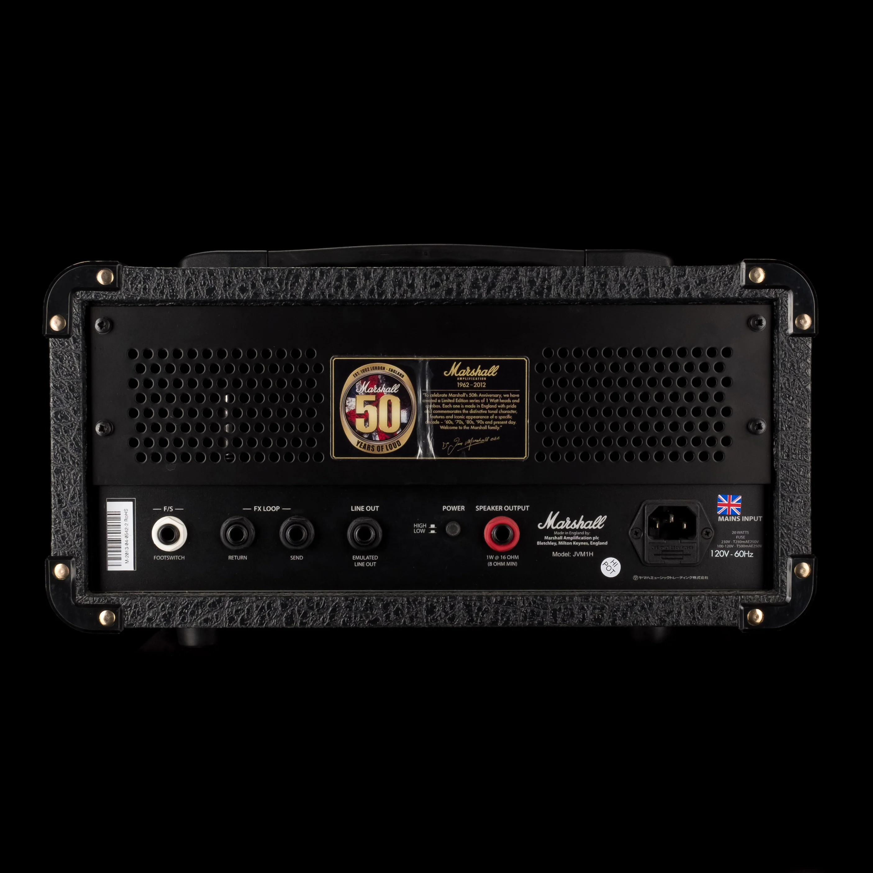 Pre Owned Marshall JVHM1 50th Anniversary 1-watt Guitar Amp Head - Image 7