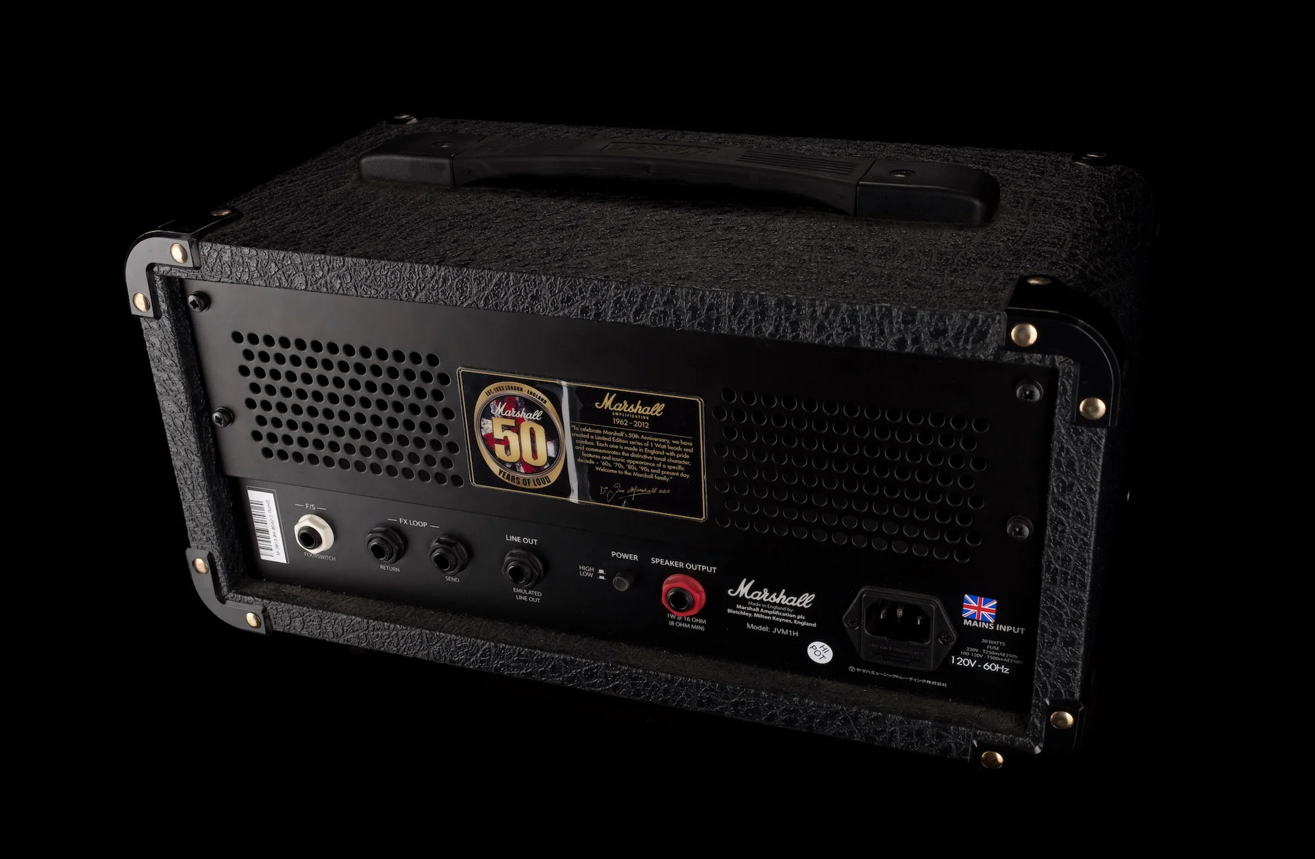 Pre Owned Marshall JVHM1 50th Anniversary 1-watt Guitar Amp Head - Image 9