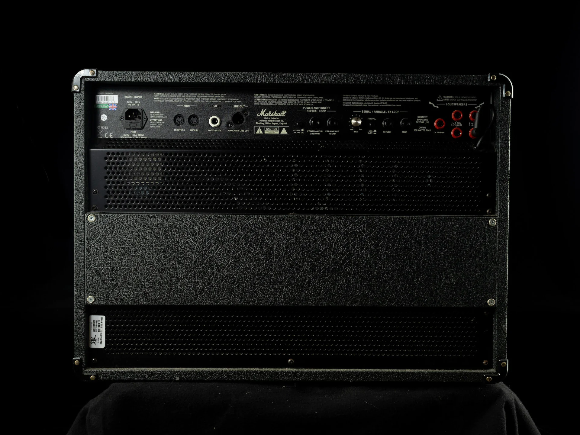 Pre Owned Marshall JVM 410C Black 2x12" Guitar Amp Combo - Image 10