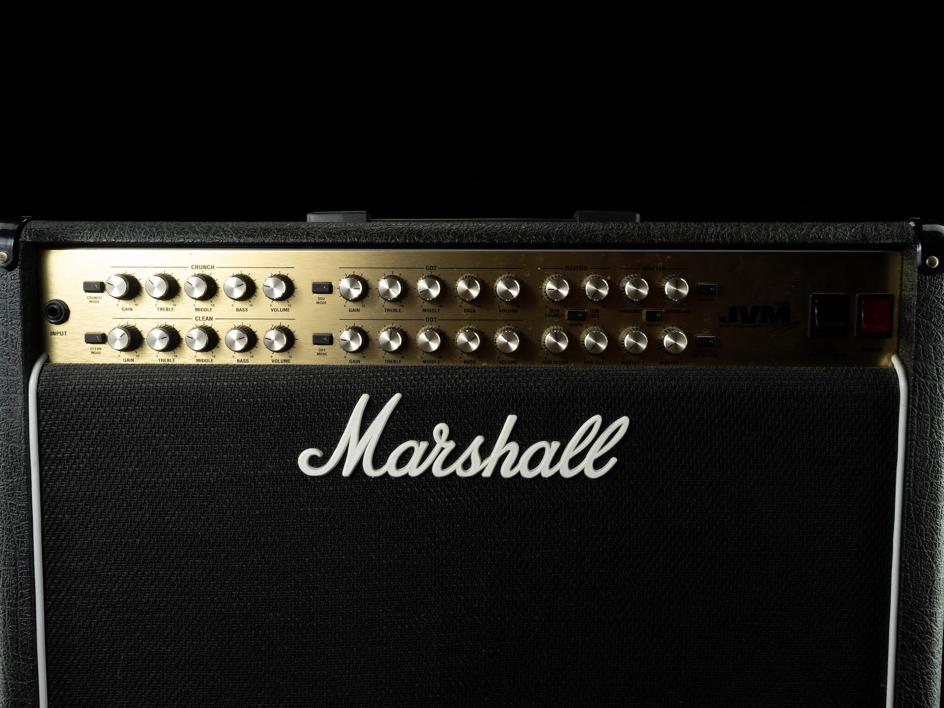 Pre Owned Marshall JVM 410C Black 2x12" Guitar Amp Combo - Image 3