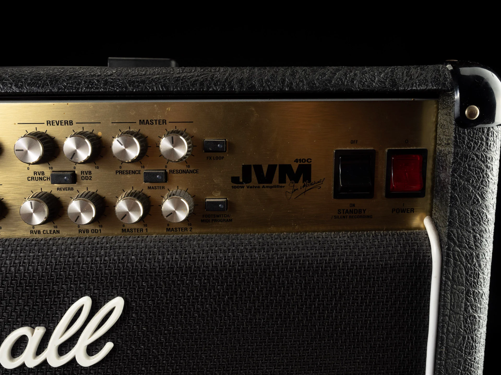 Pre Owned Marshall JVM 410C Black 2x12" Guitar Amp Combo - Image 5