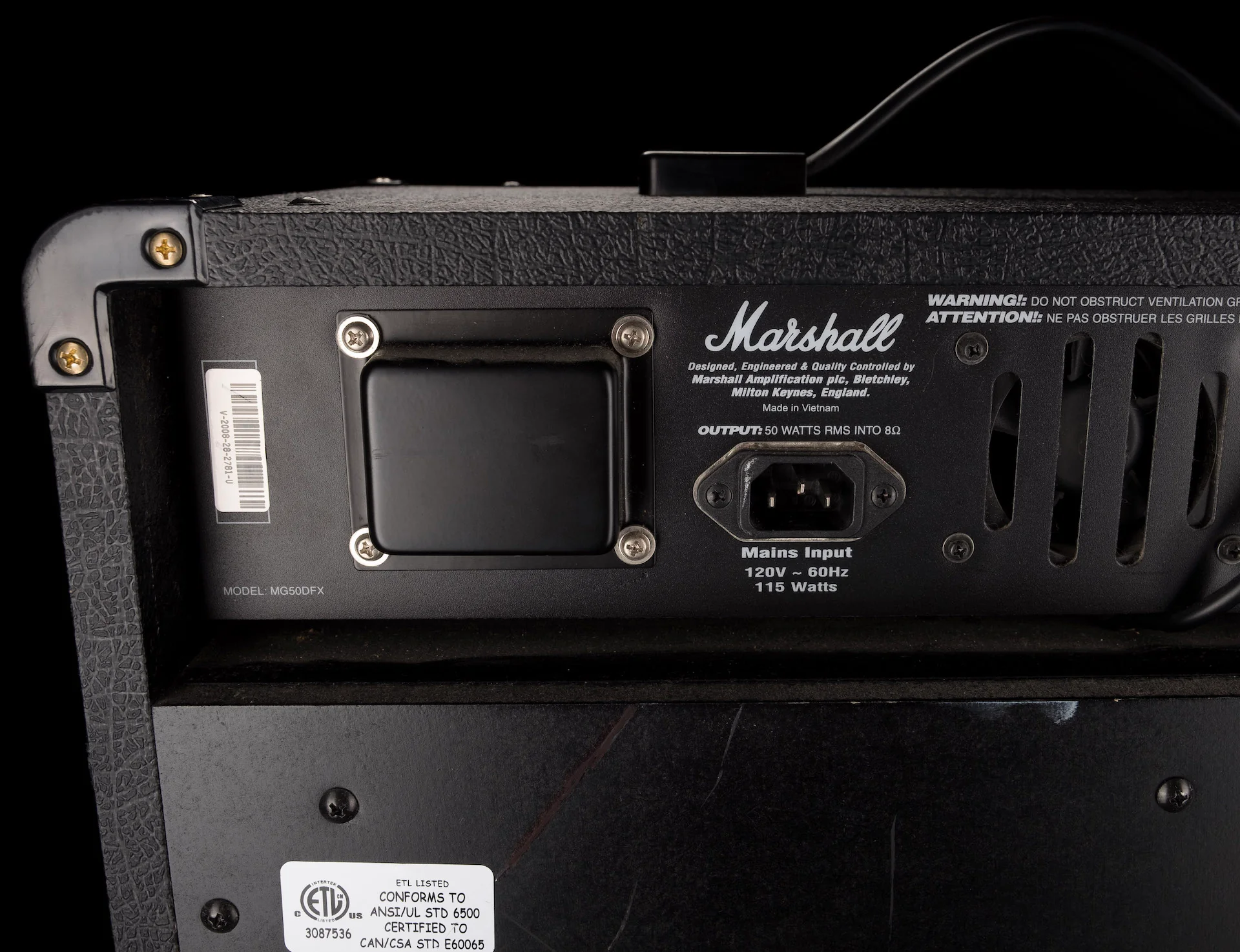 Pre Owned Marshall MG50DFX Guitar Amp Combo - Image 11