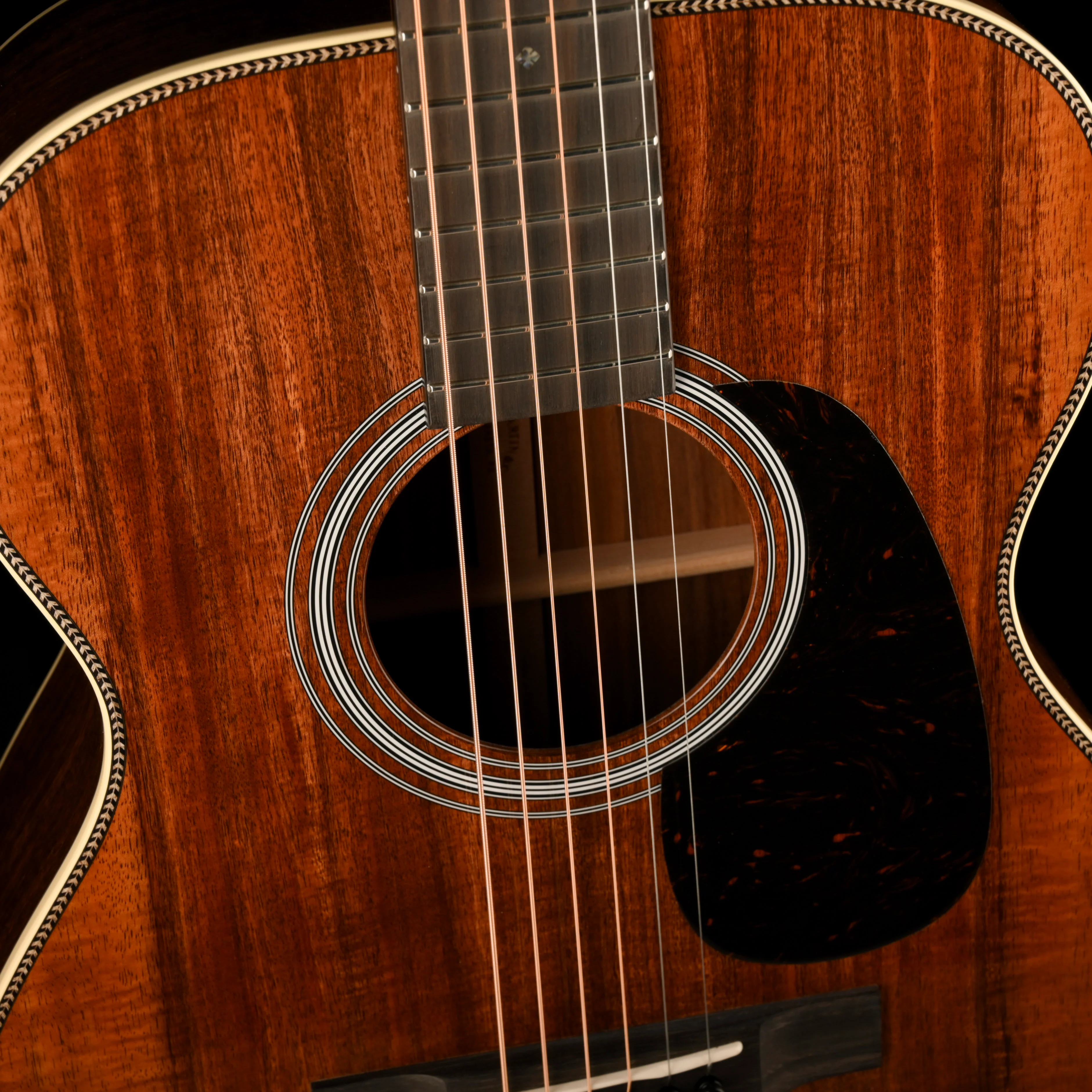 Pre Owned 2025 Martin Custom Shop 00-28 All Flamed Koa Natural Acoustic Guitar With OHSC - Image 4
