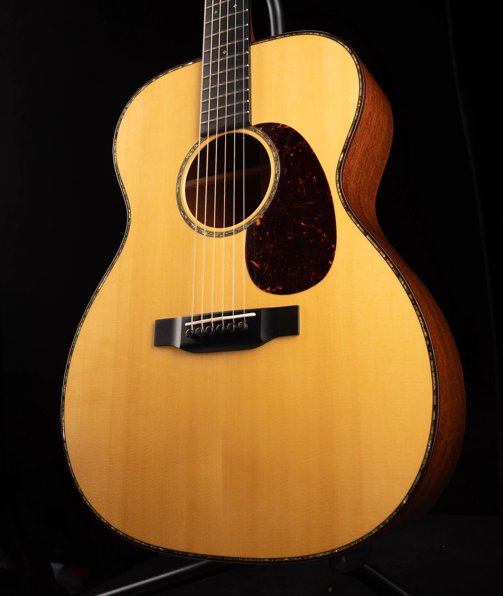 Pre Owned Martin Custom Shop 000-41 Natural Acoustic Guitar With OHSC - Image 4