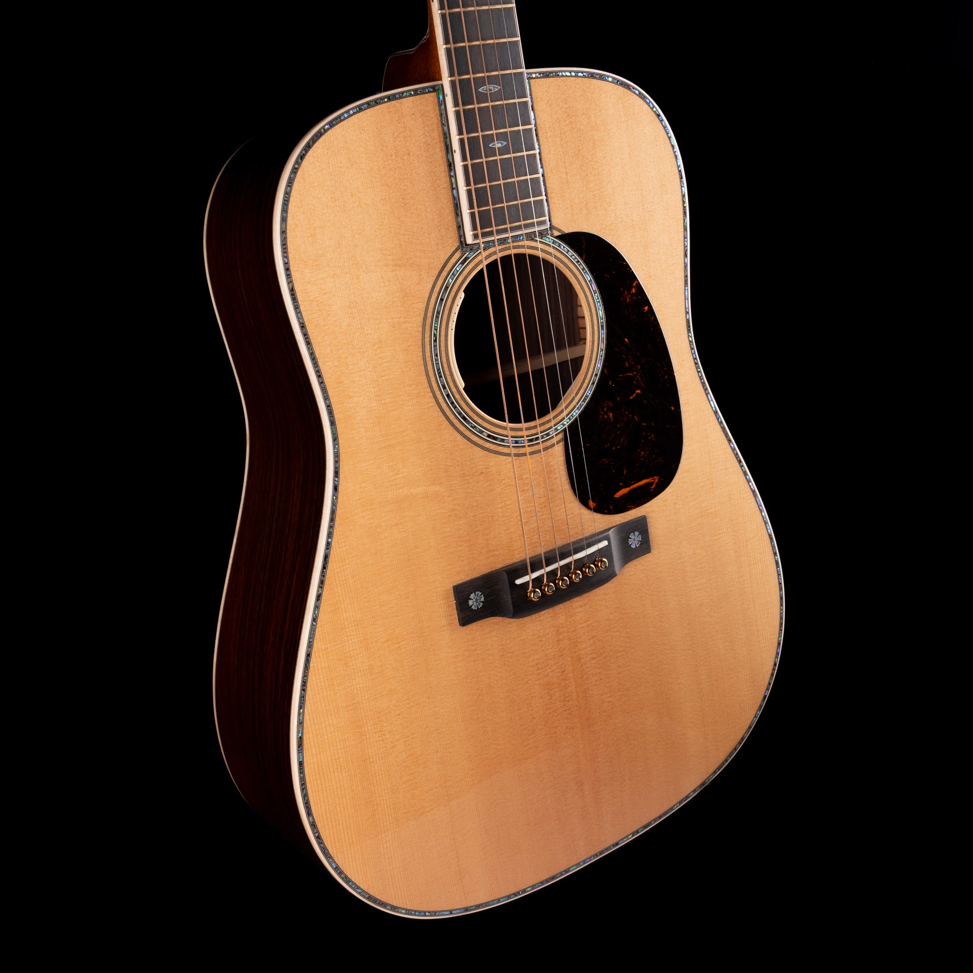 Pre Owned 2025 Martin D-42 Modern Deluxe Acoustic Electric Guitar Natural With OHSC - Image 7