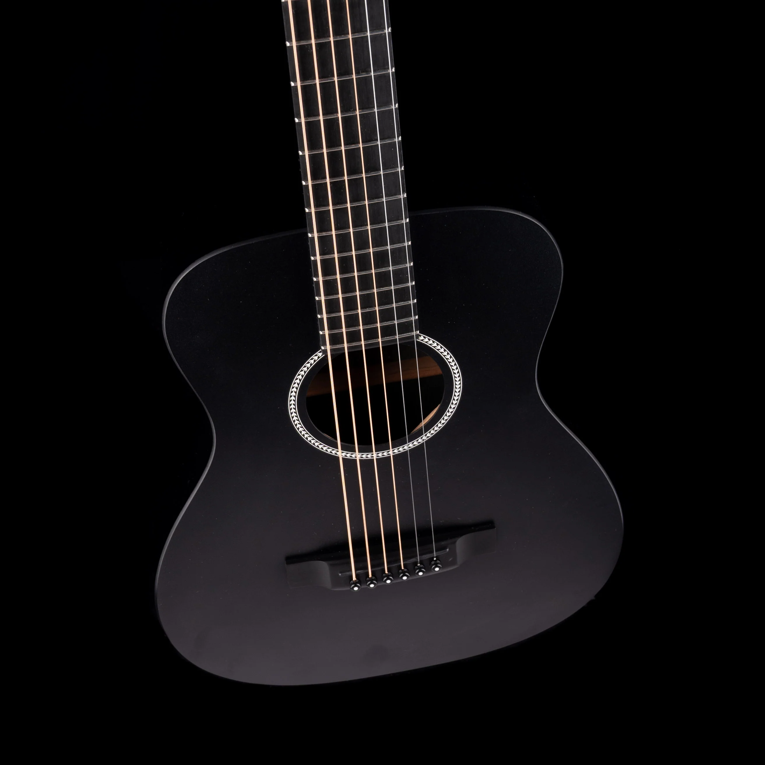 Pre Owned Martin LX Black Little Travel Acoustic Guitar With Gig Bag - Image 3