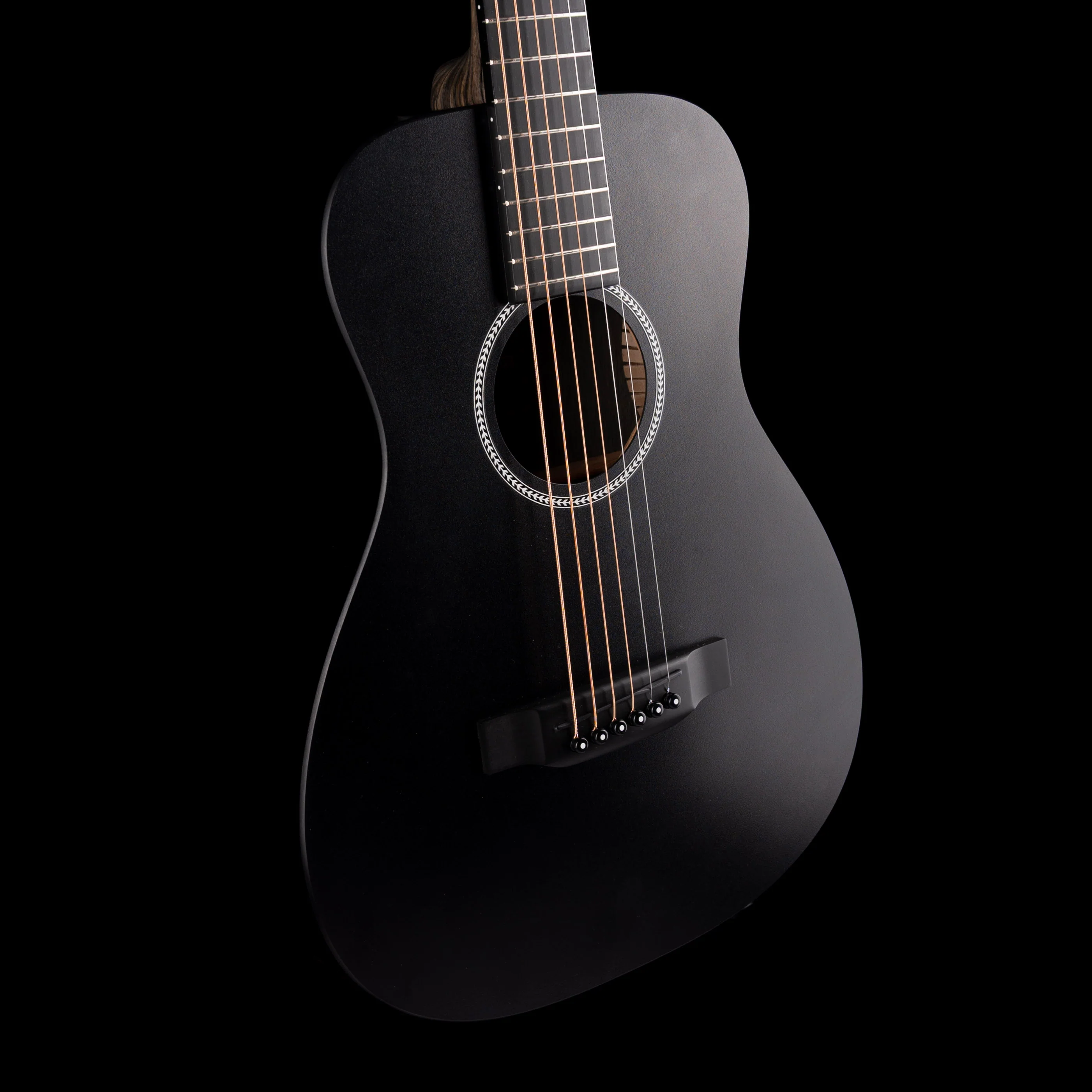 Pre Owned Martin LX Black Little Travel Acoustic Guitar With Gig Bag - Image 5