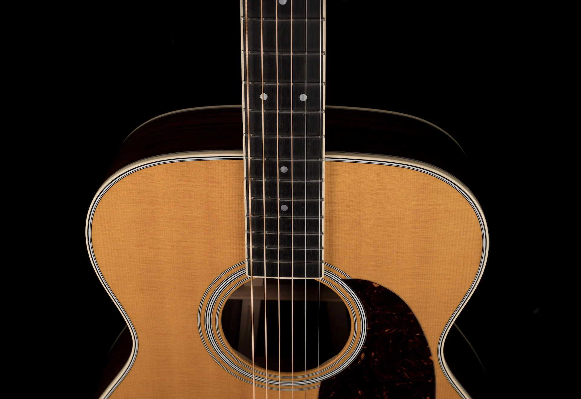 Pre Owned Martin M-36 Natural Acoustic Guitar With OHSC - Image 4
