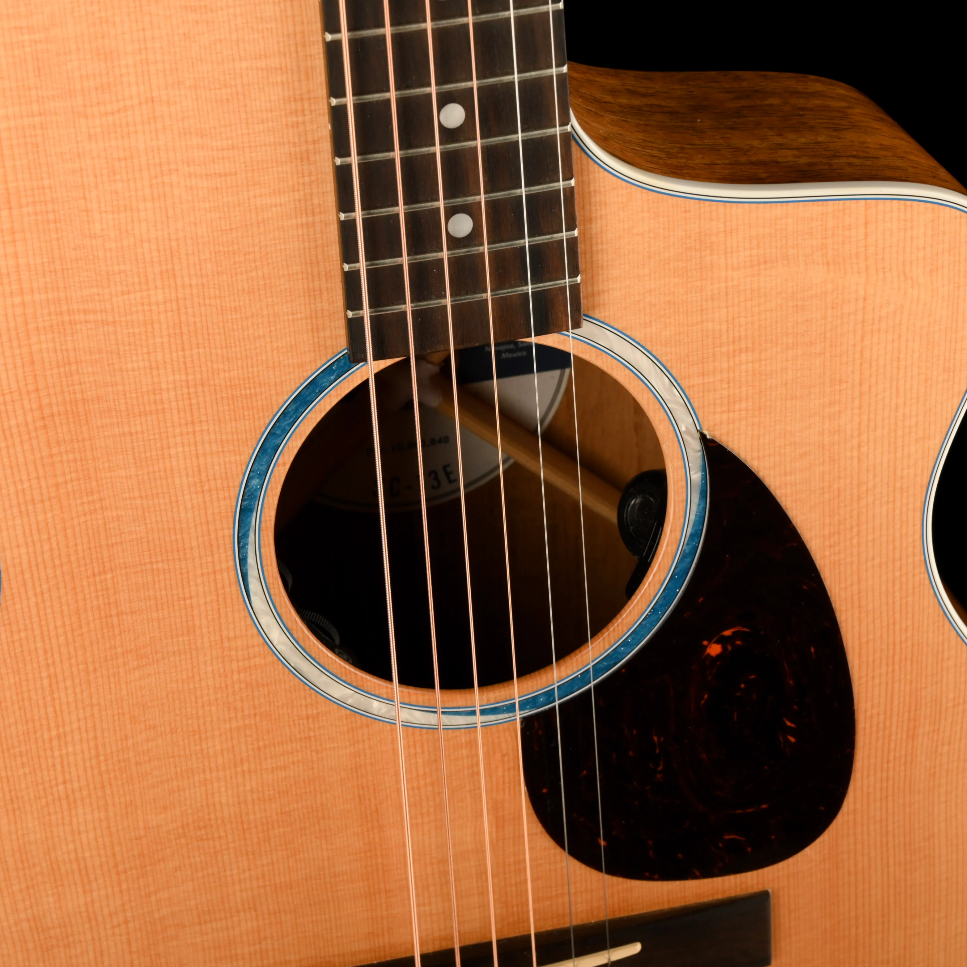 Pre Owned Martin SC-13E Natural Acoustic Electric Guitar With Soft Shell Case - Image 4