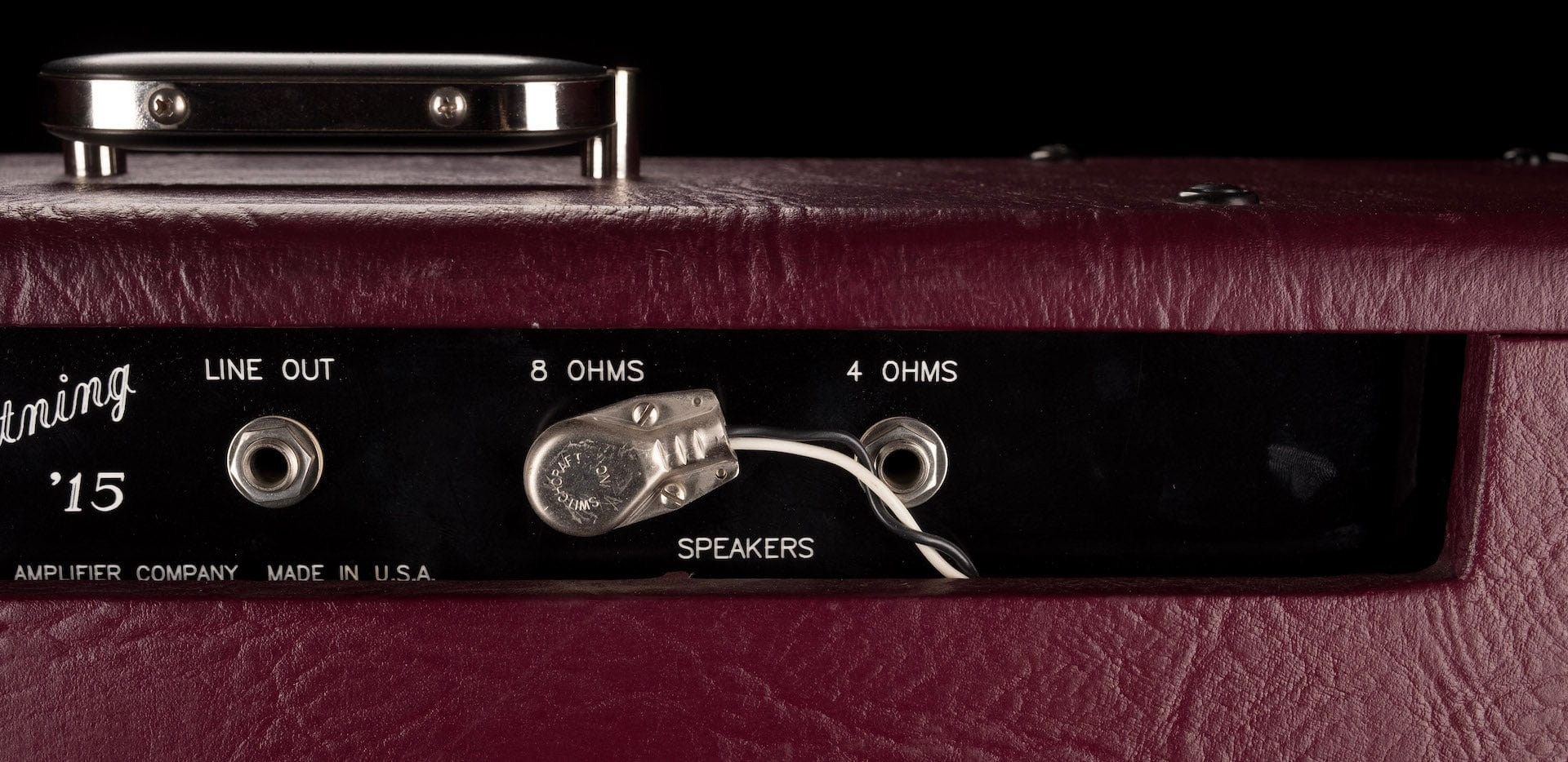Pre Owned 97/98 Matchless 1x12 Lightning 15 Burgundy Guitar Amp Combo With Cover - Image 12