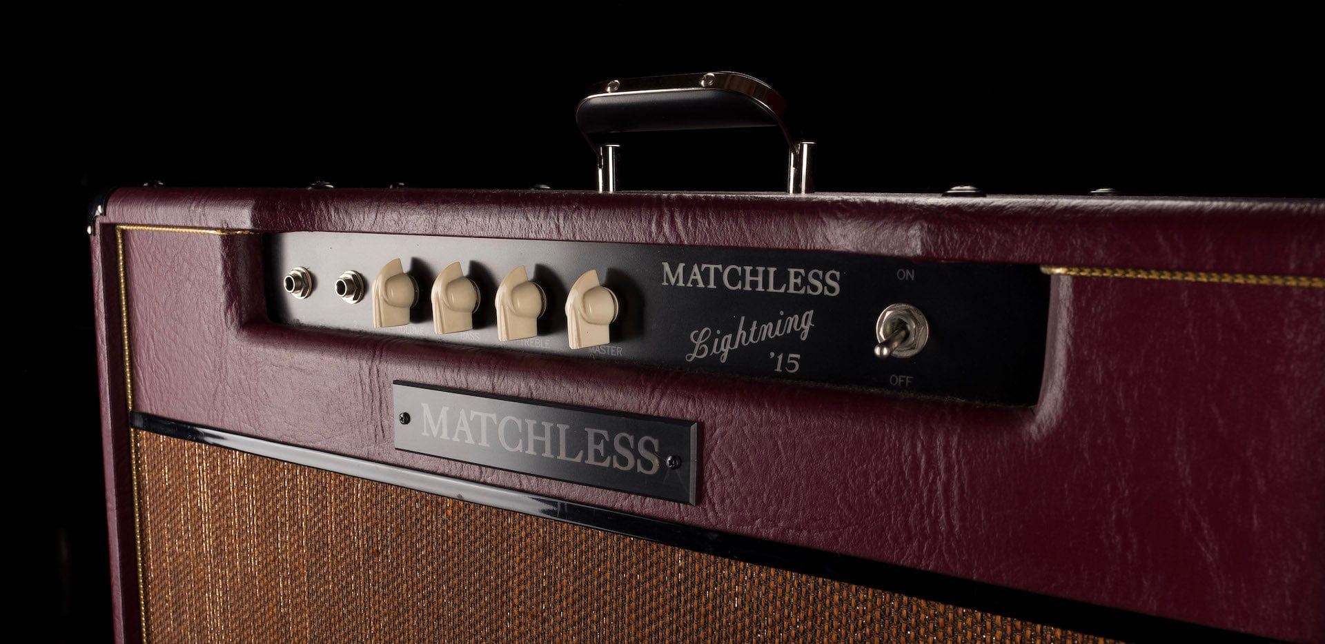 Pre Owned 97/98 Matchless 1x12 Lightning 15 Burgundy Guitar Amp Combo With Cover - Image 3