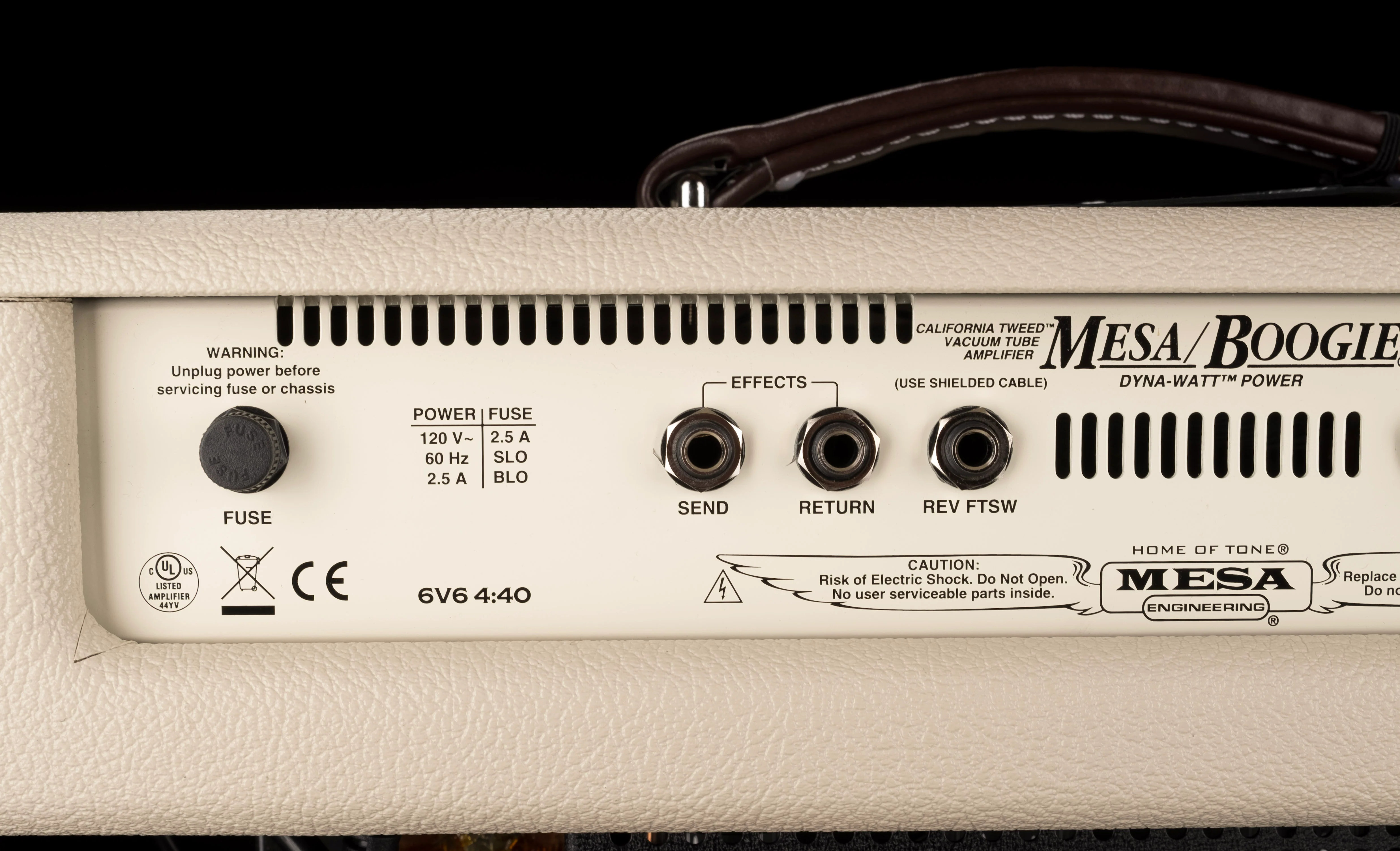 Pre Owned Mesa-Boogie California Tweed 4:40 Guitar Amp Head with Cover - Image 9