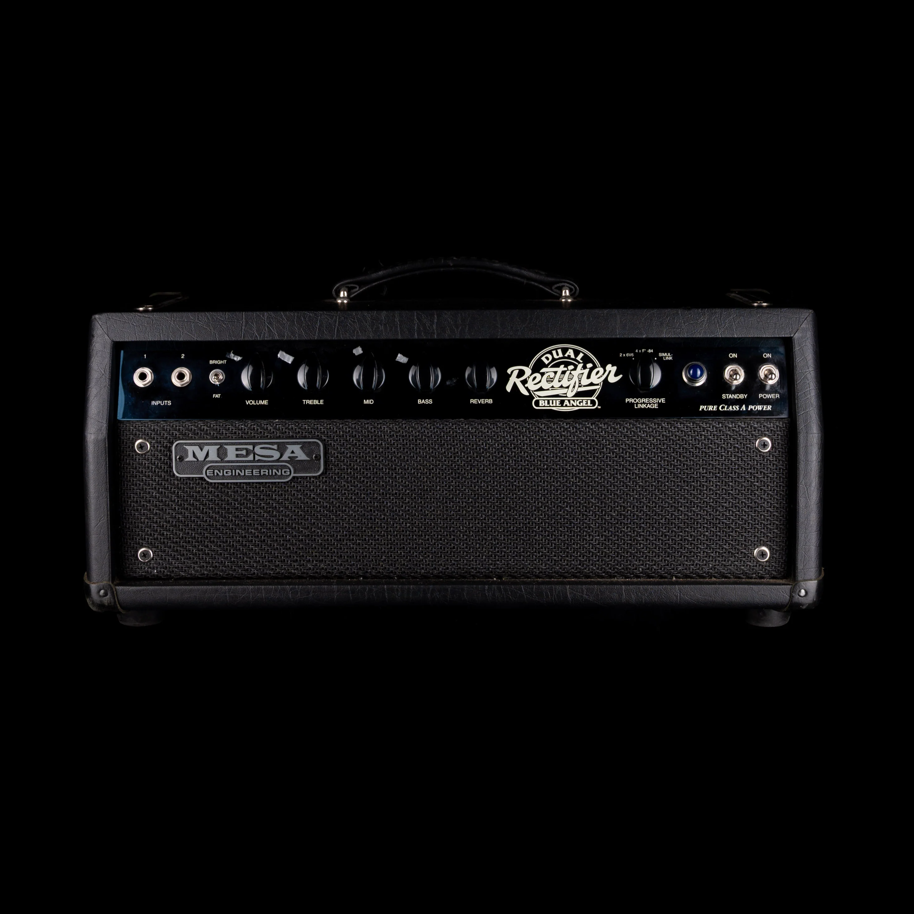 Pre-Owned Mesa-Boogie Dual Rectifier Blue Angel 18/33/38 Class A Guitar Amp Head Black With Cover