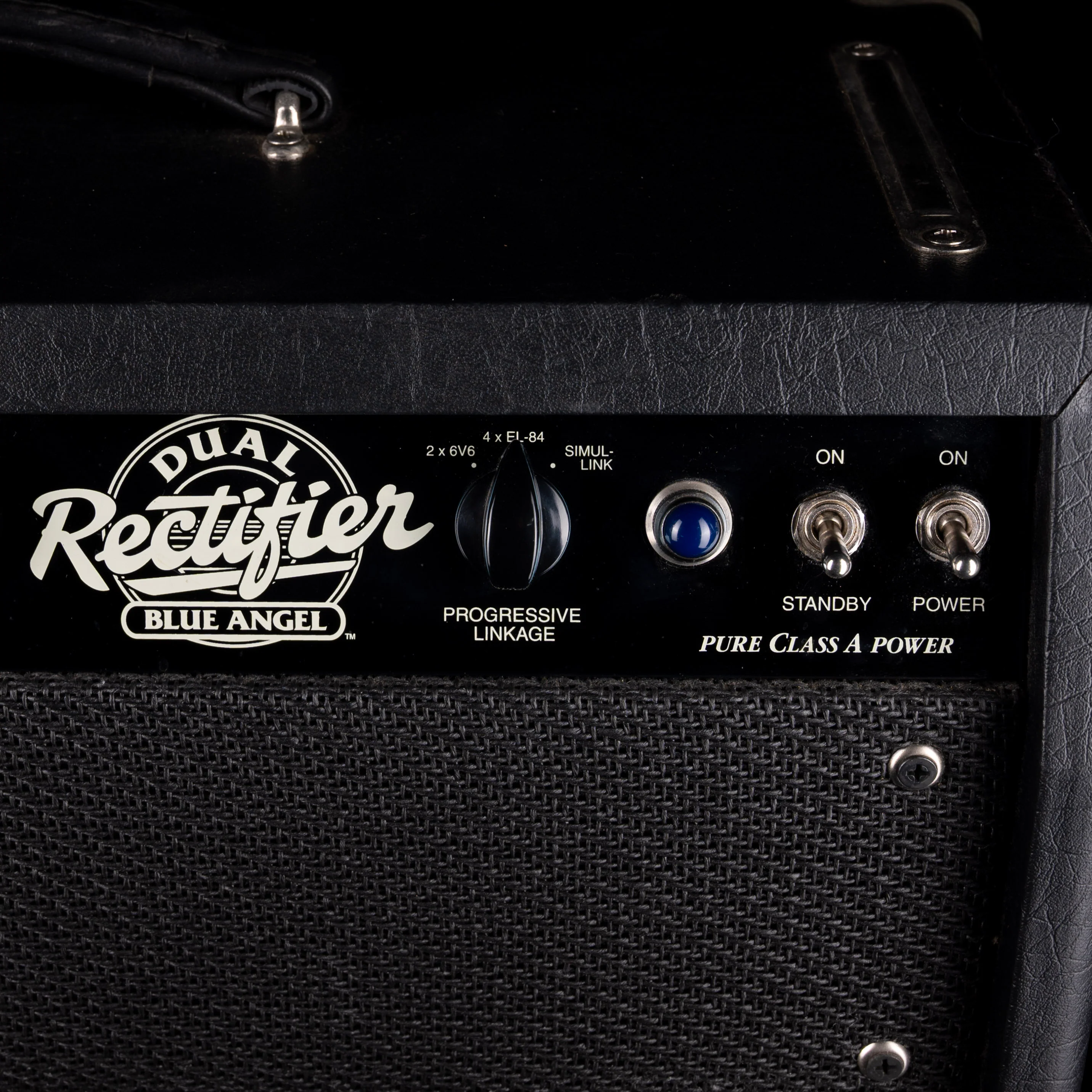 Pre-Owned Mesa-Boogie Dual Rectifier Blue Angel 18/33/38 Class A Guitar Amp Head Black With Cover - Image 5