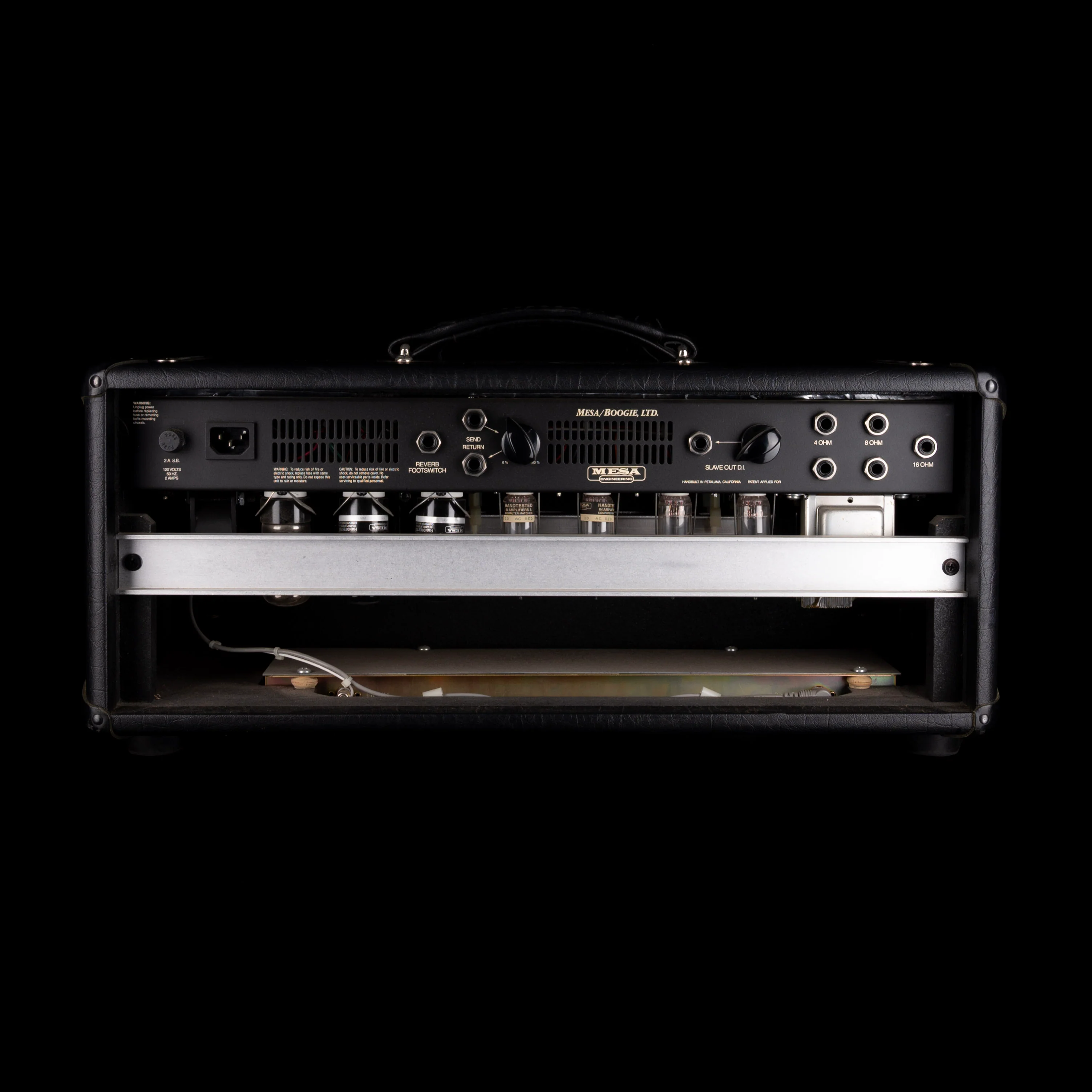 Pre-Owned Mesa-Boogie Dual Rectifier Blue Angel 18/33/38 Class A Guitar Amp Head Black With Cover - Image 8