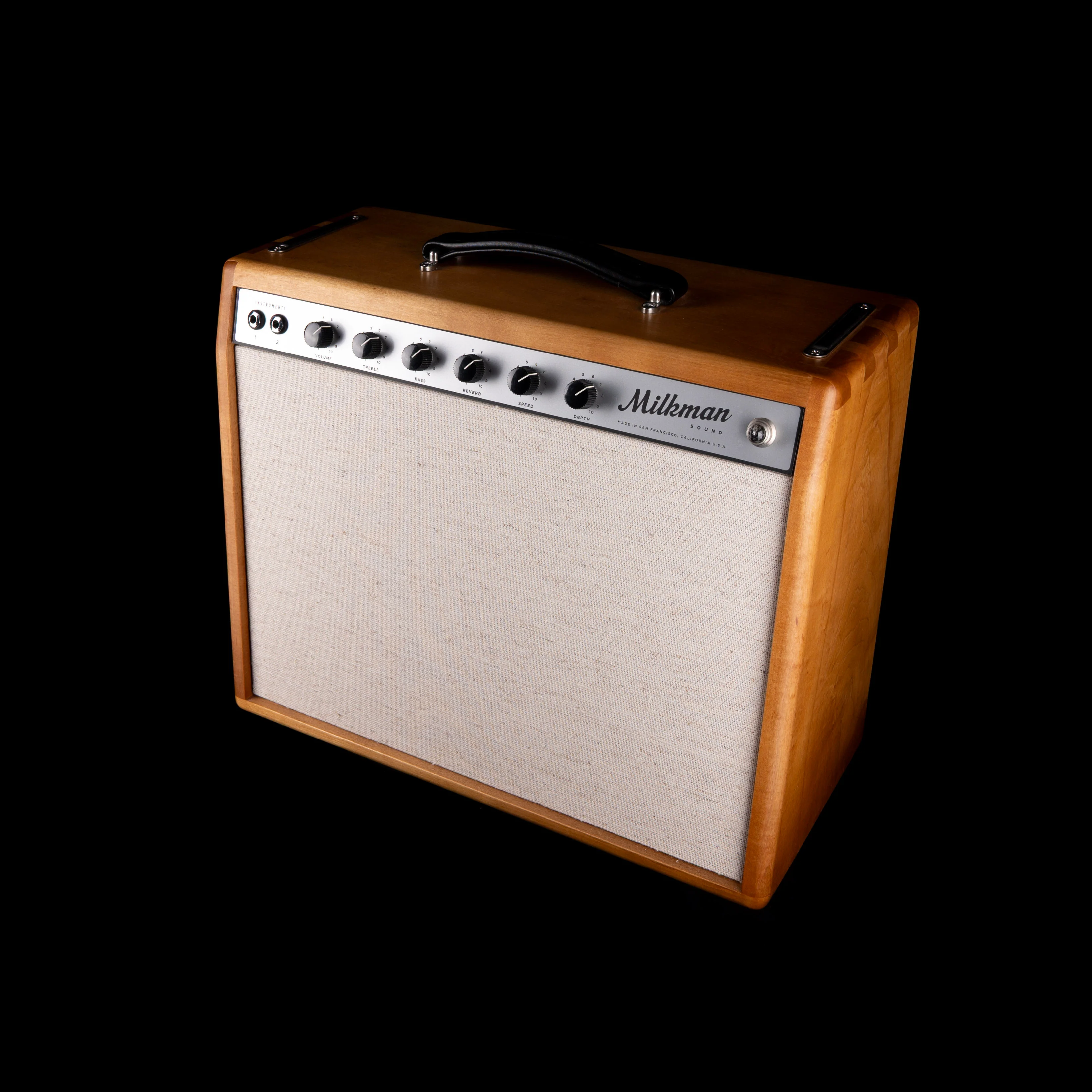 Pre Owned Milkman Sound 5W Half Pint Milk Century Modern Guitar Amp Combo with Footswitch and Cover - Image 2