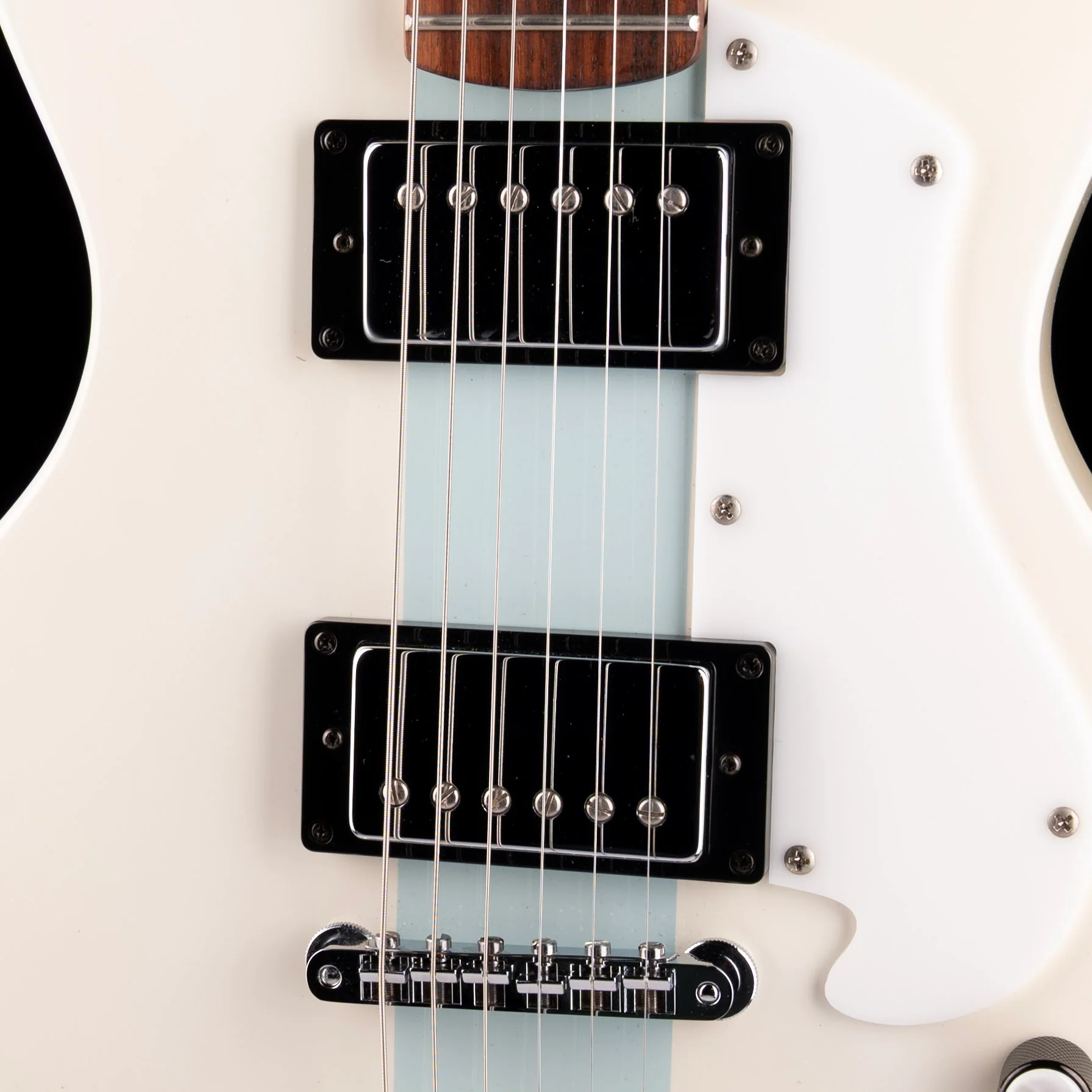 Pre-Owned Moniker Rival Electric Guitar White With Gig Bag - Image 4
