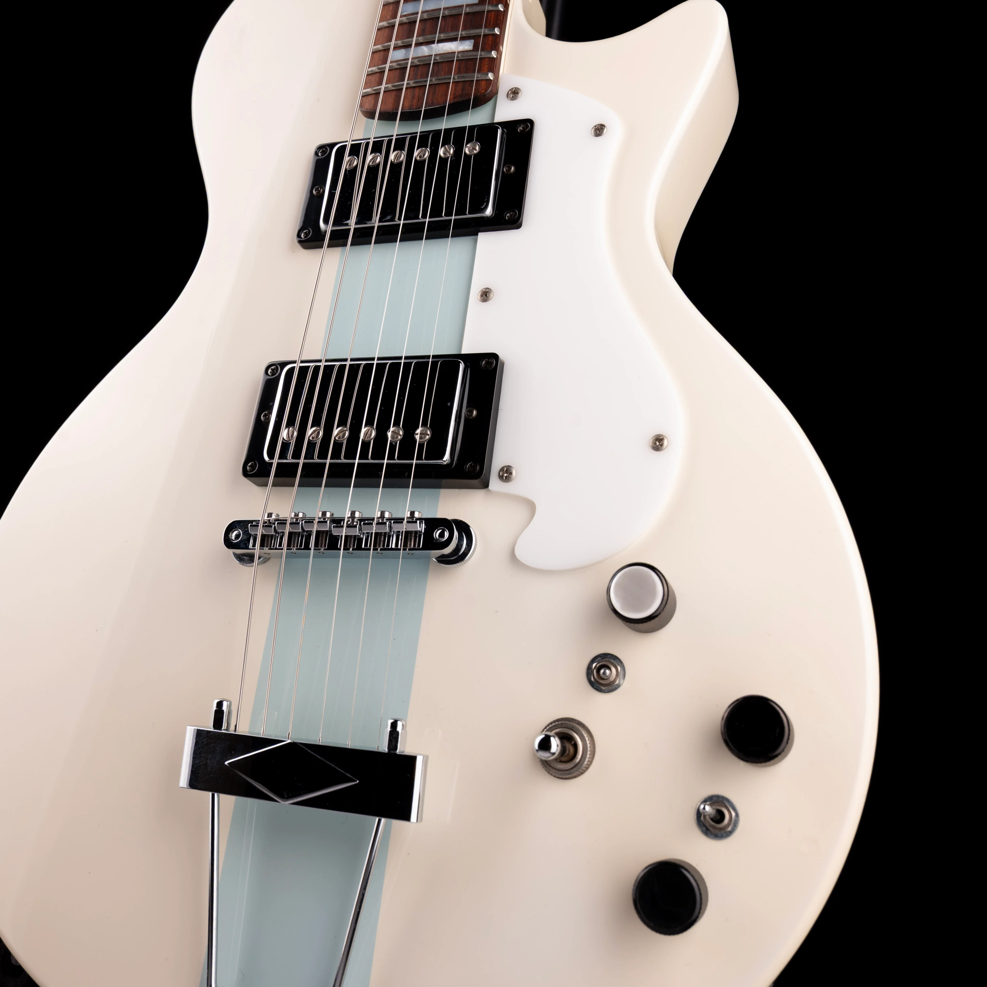 Pre-Owned Moniker Rival Electric Guitar White With Gig Bag - Image 6