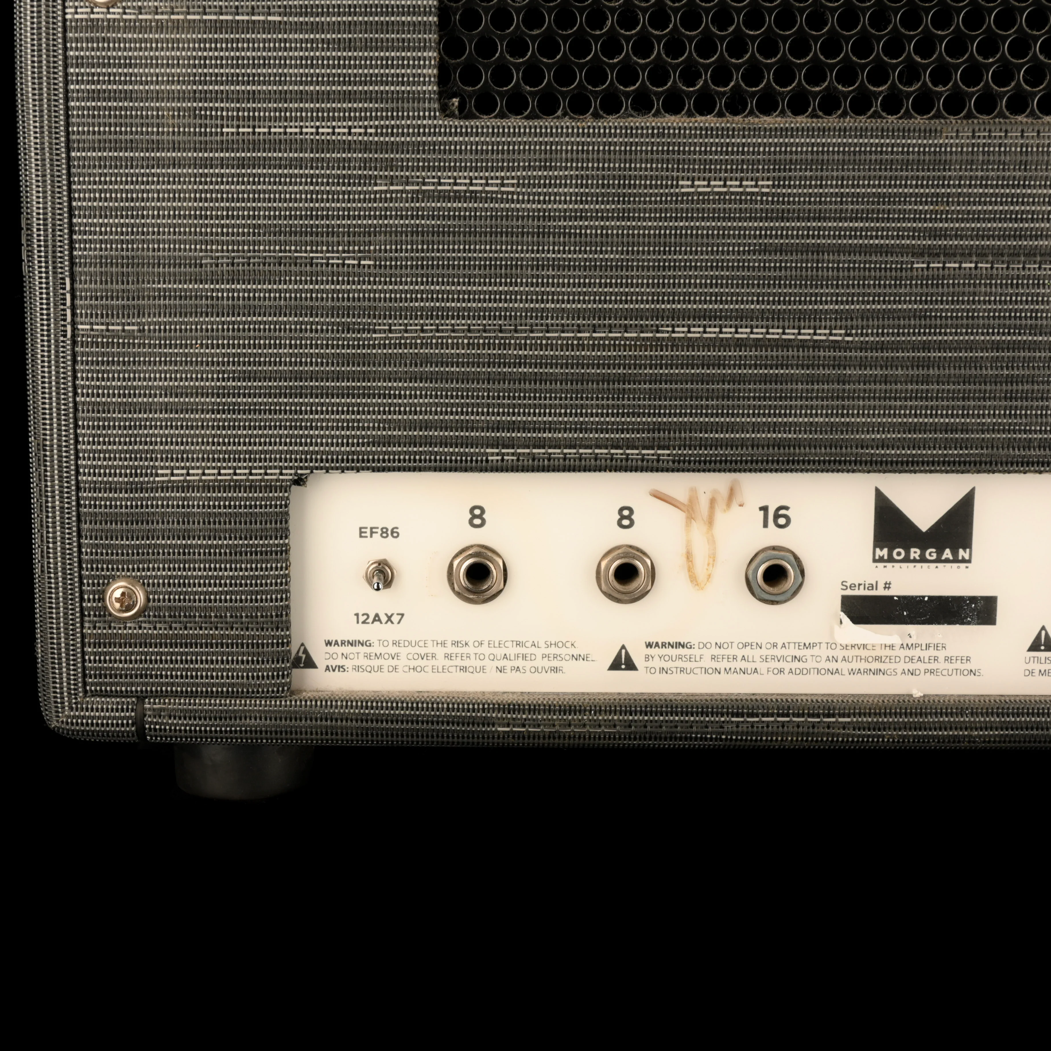 Pre Owned Morgan AC20 Guitar Amp Head With 1x12" Guitar Amp Cabinet Twilight - Image 8