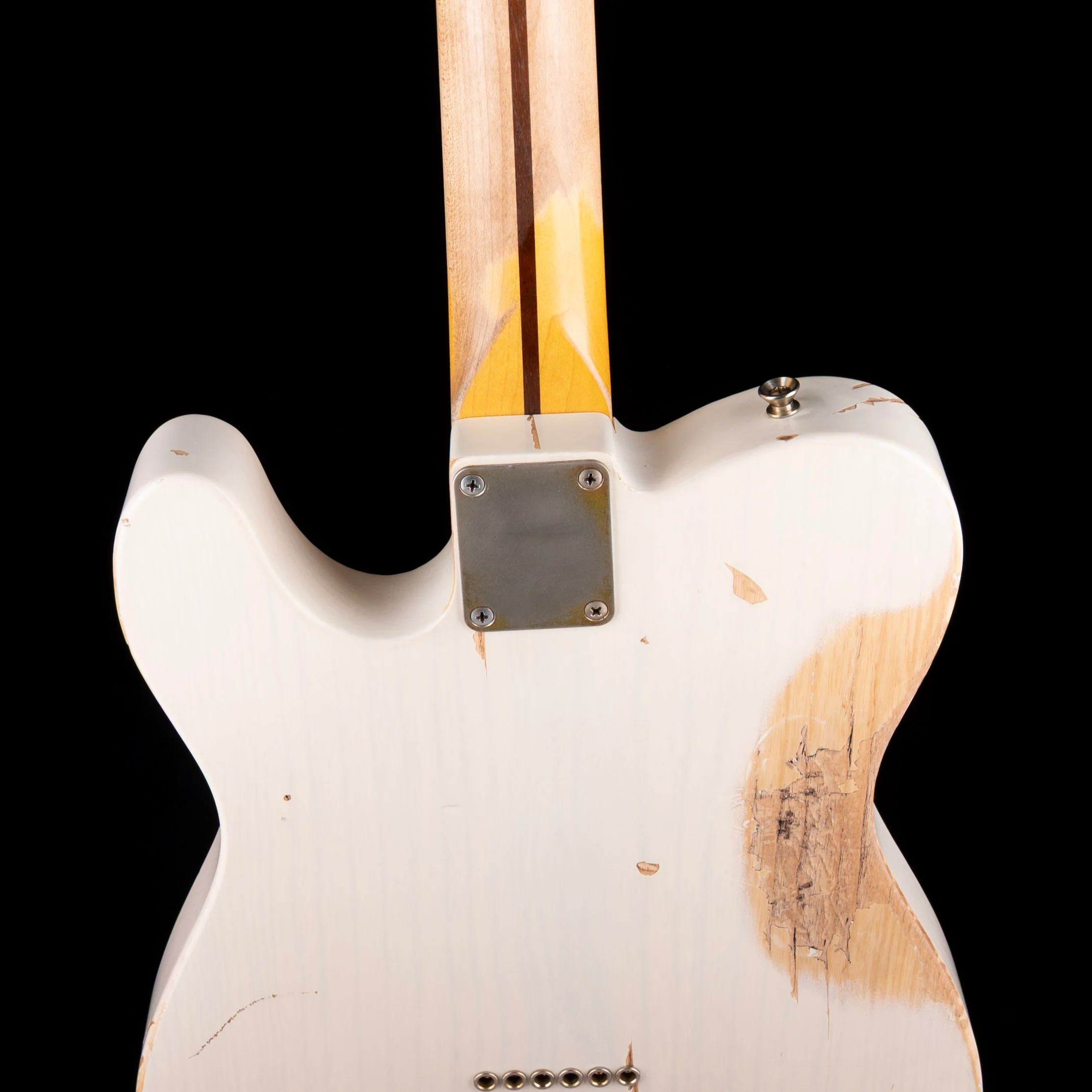 Pre Owned Nash T-52 Medium Aged Ash Mary Kay White Electric Guitar With OHSC - Image 10