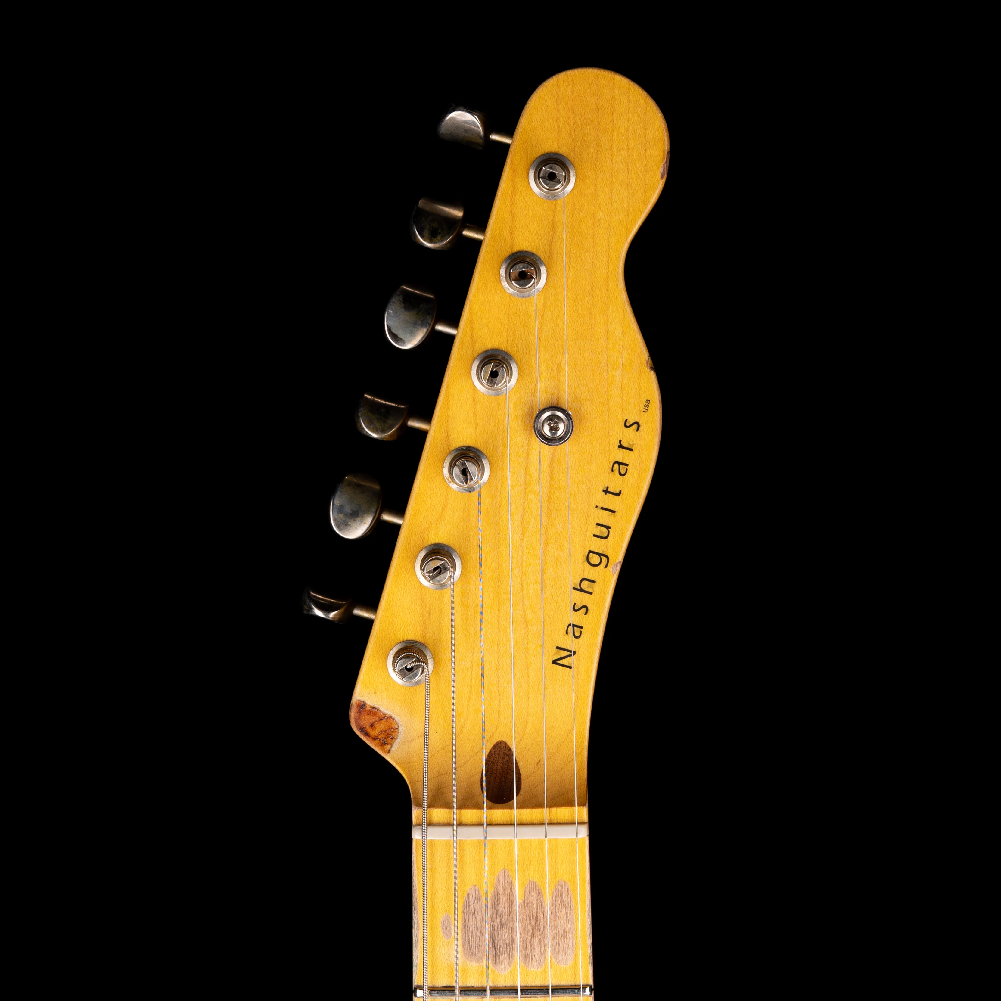 Pre Owned Nash T-52 Medium Aged Ash Mary Kay White Electric Guitar With OHSC - Image 12