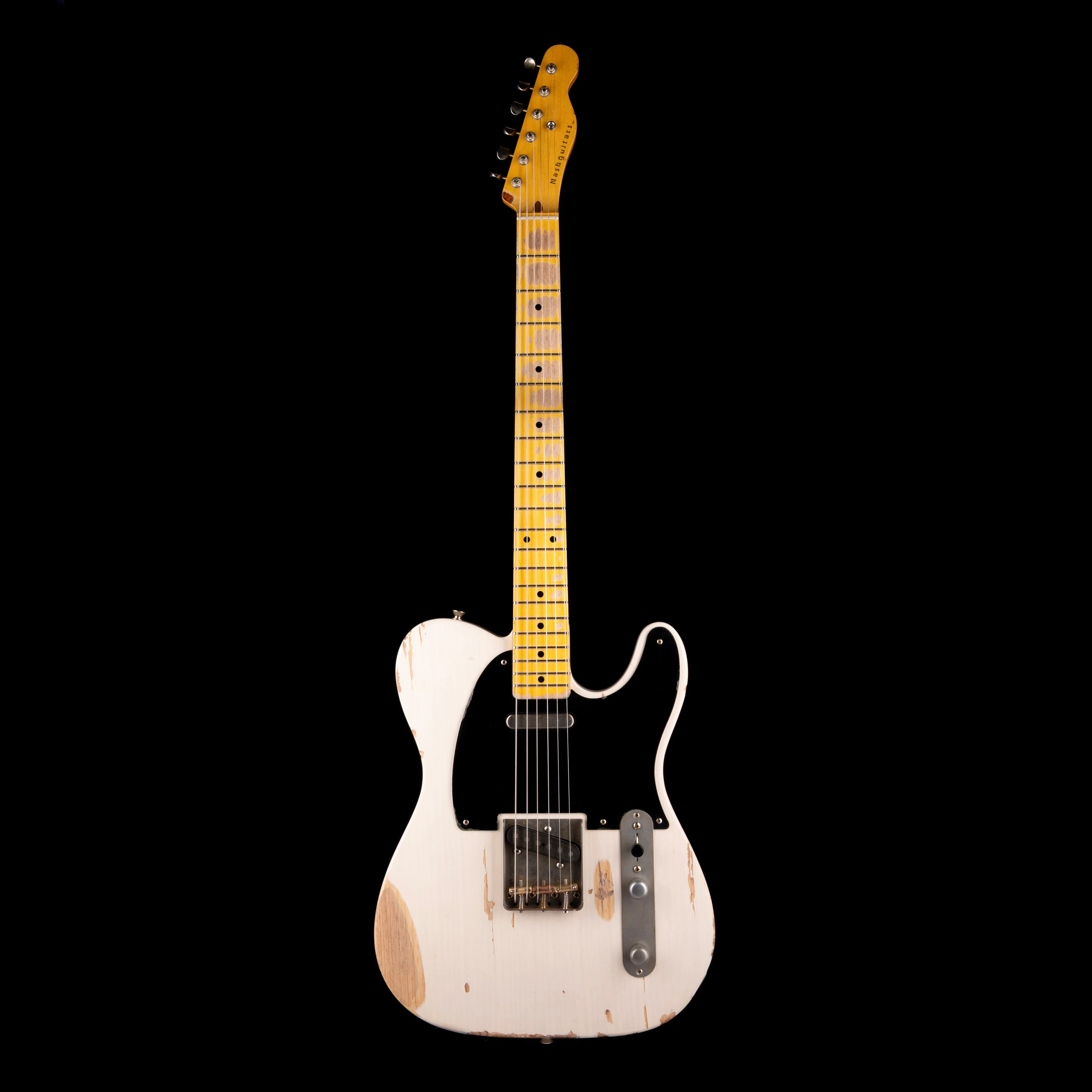 Pre Owned Nash T-52 Medium Aged Ash Mary Kay White Electric Guitar With OHSC - Image 2