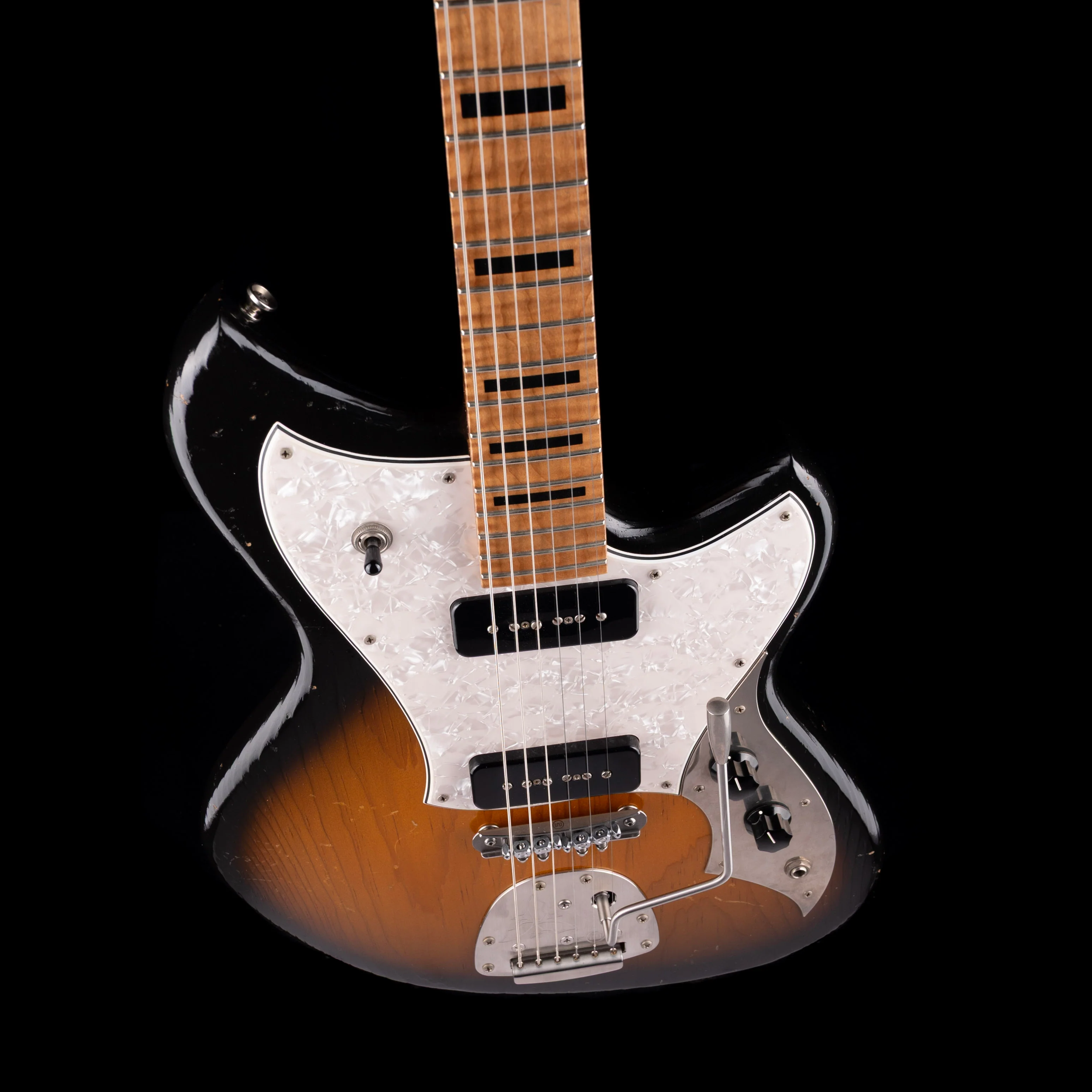 Pre Owned Novo Serus J Light Distress 2-Tone Sunburst With OSSC - Image 3