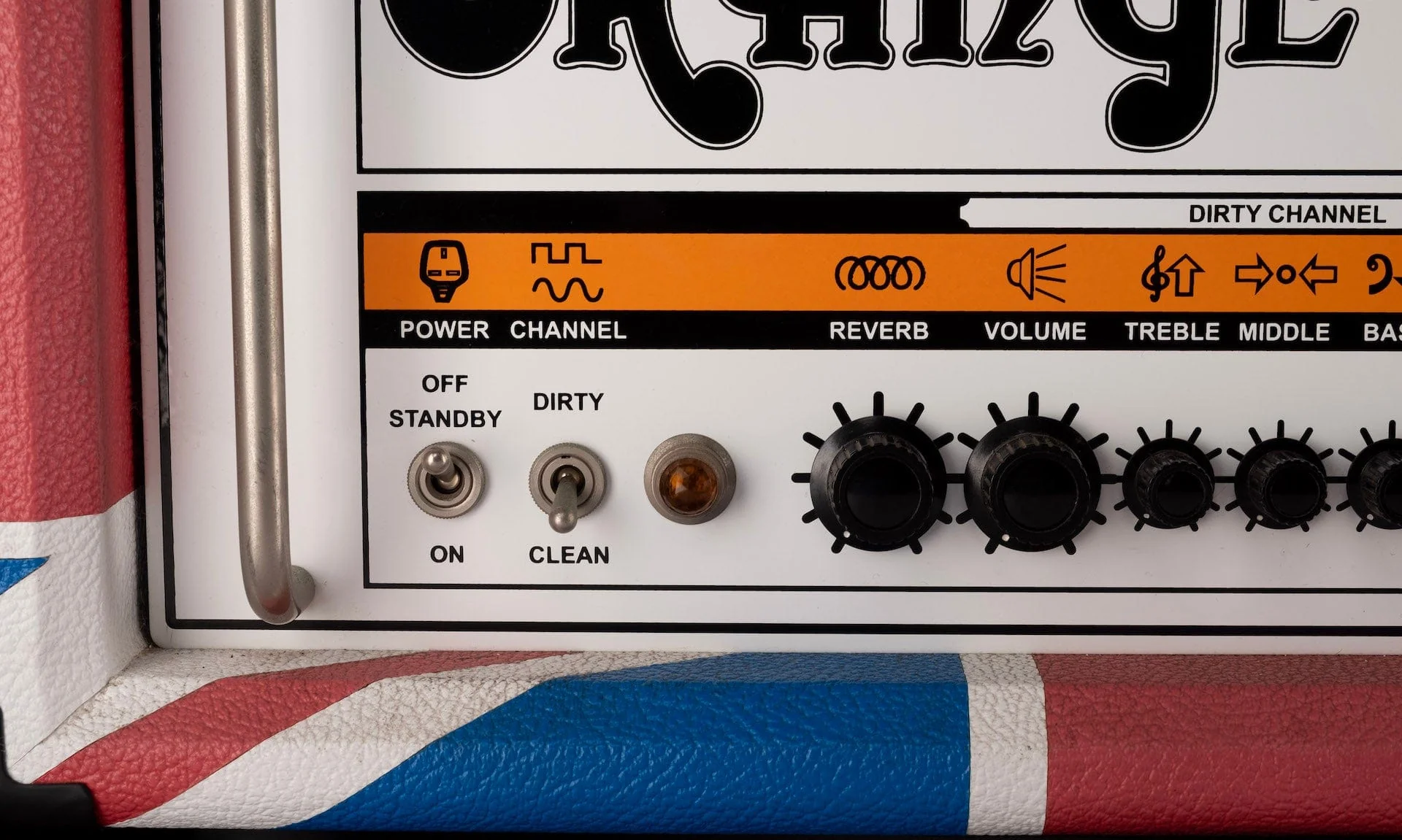 Pre-Owned Limited Edition of 25 Orange Limited Edition Union Jack Rockerverb 50 MKII / 2x12 Cab Set - Image 5