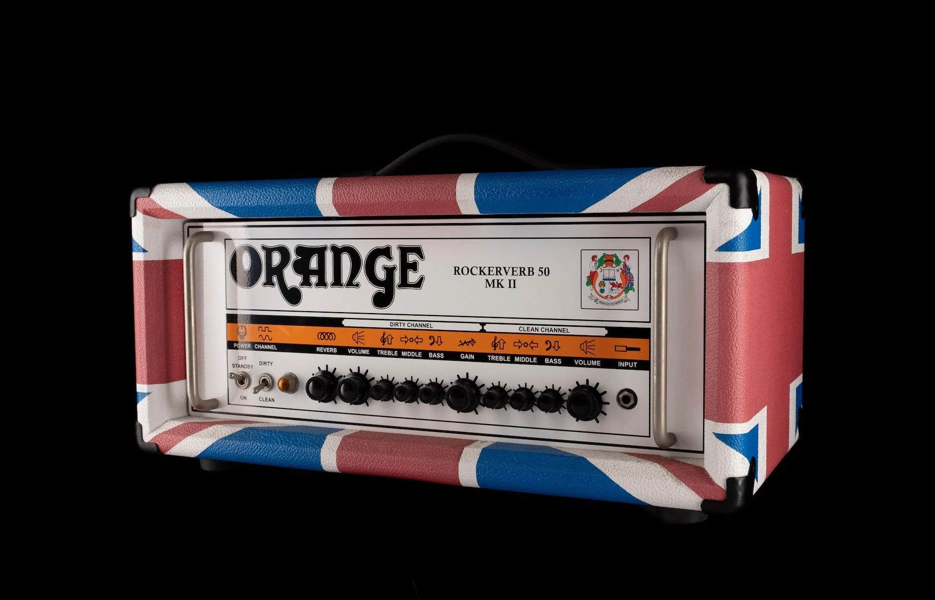 Pre-Owned Limited Edition of 25 Orange Limited Edition Union Jack Rockerverb 50 MKII / 2x12 Cab Set - Image 7
